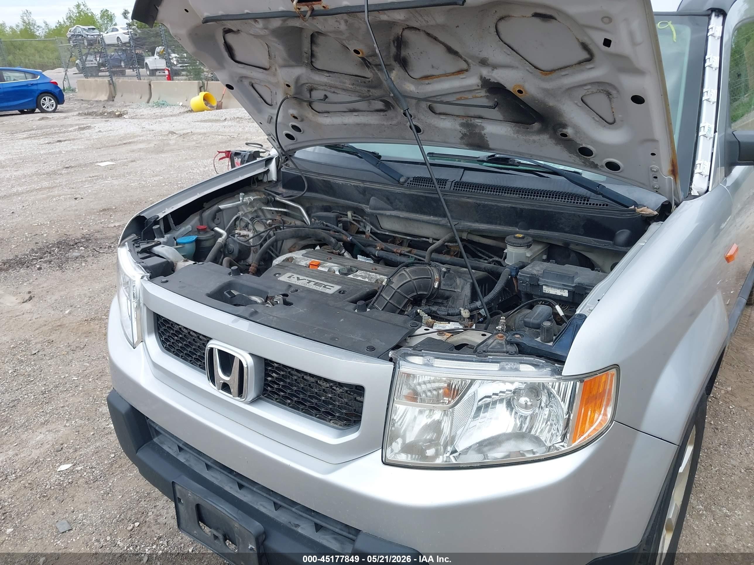 2010 Honda Element Ex Gray vin: 5J6YH2H71AL006151