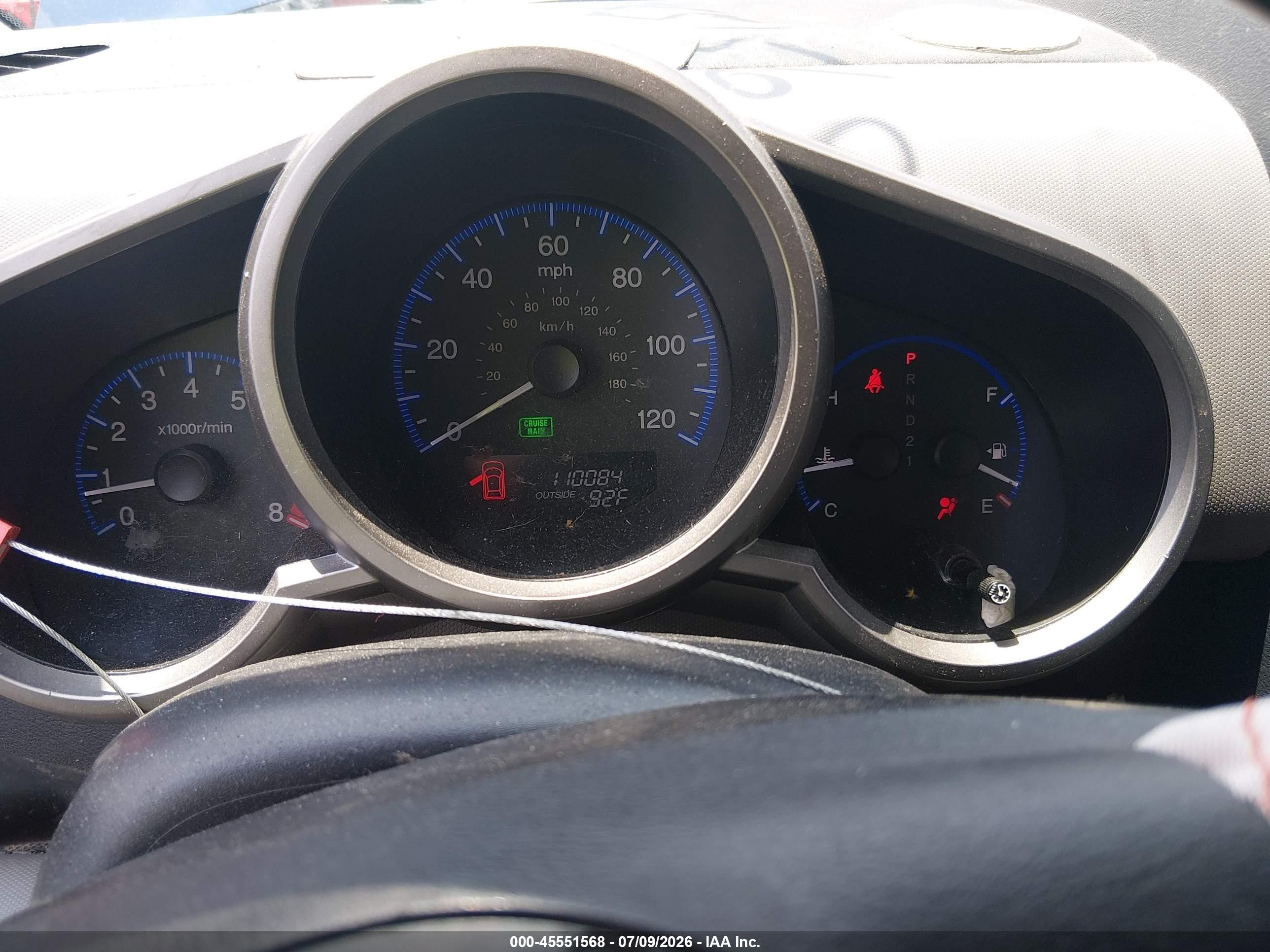 2010 Honda Element Ex Blue vin: 5J6YH2H71AL008577
