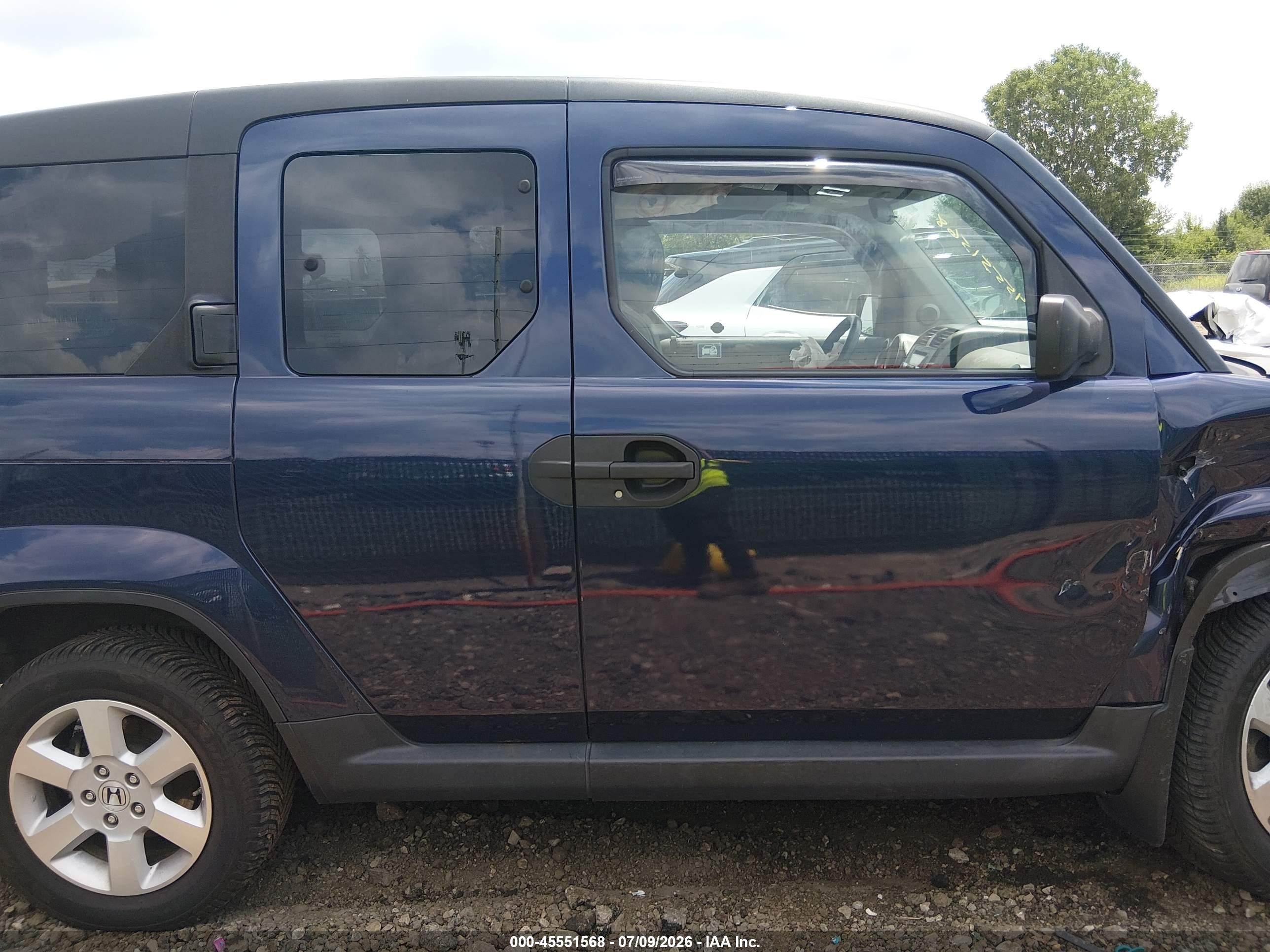 2010 Honda Element Ex Blue vin: 5J6YH2H71AL008577