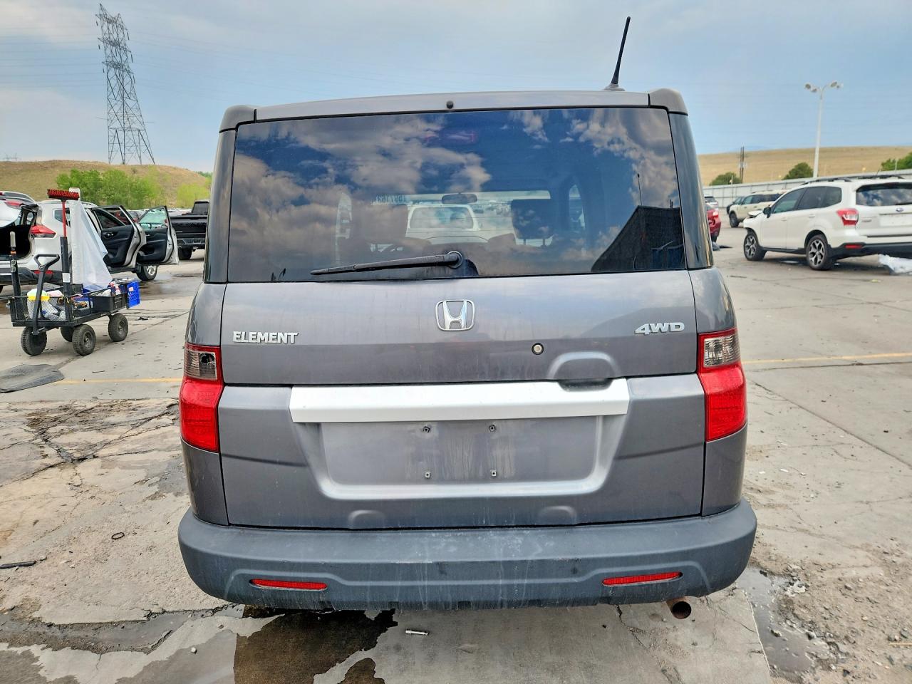 2011 Honda Element Ex Gray vin: 5J6YH2H71BL000917