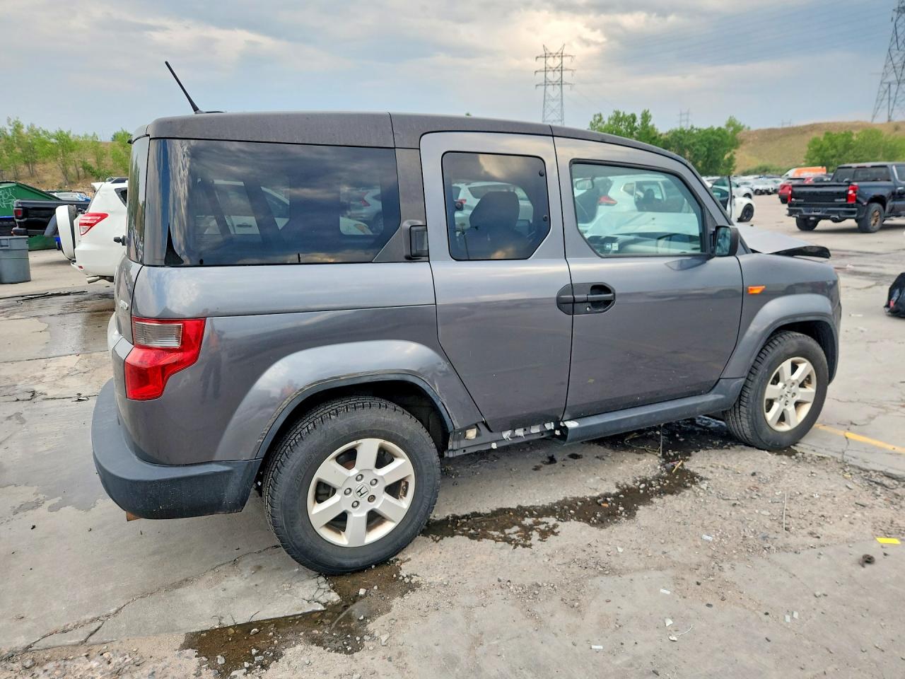 2011 Honda Element Ex Gray vin: 5J6YH2H71BL000917