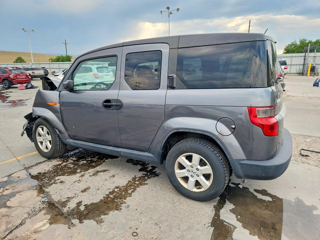 2011 Honda Element Ex Gray vin: 5J6YH2H71BL000917