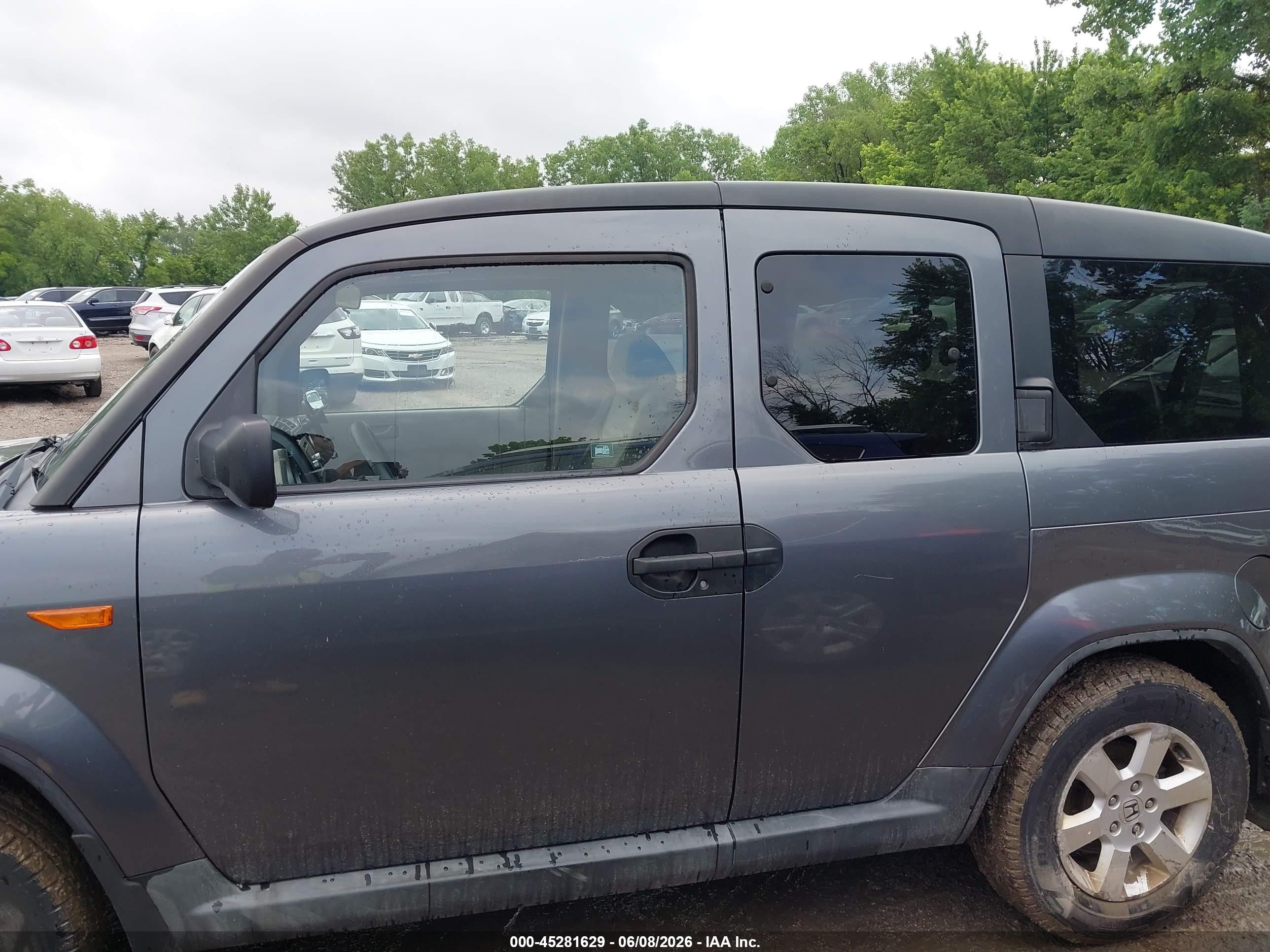 2010 Honda Element Ex Gray vin: 5J6YH2H72AL001489