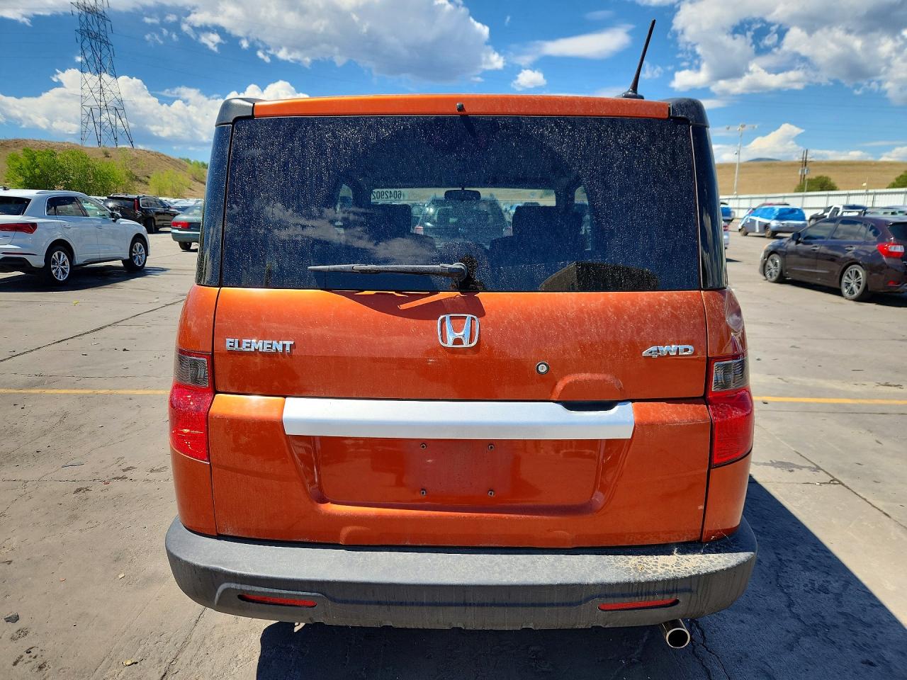 2010 Honda Element Ex Orange vin: 5J6YH2H72AL009253