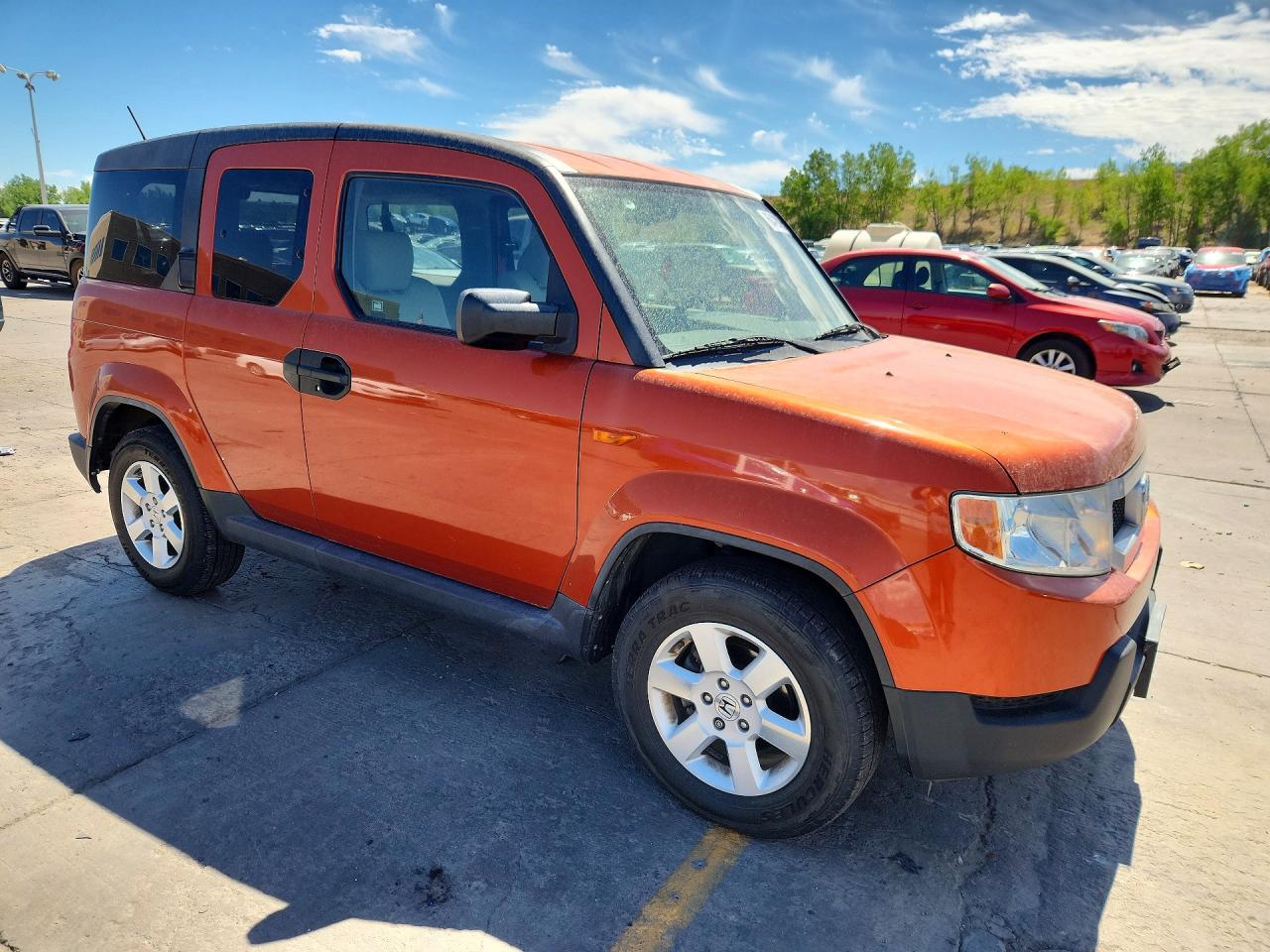 2010 Honda Element Ex Orange vin: 5J6YH2H72AL009253