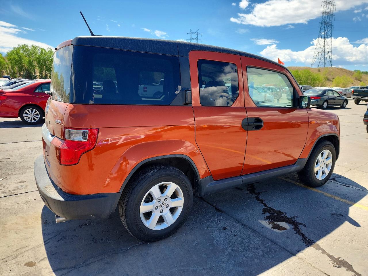 2010 Honda Element Ex Orange vin: 5J6YH2H72AL009253
