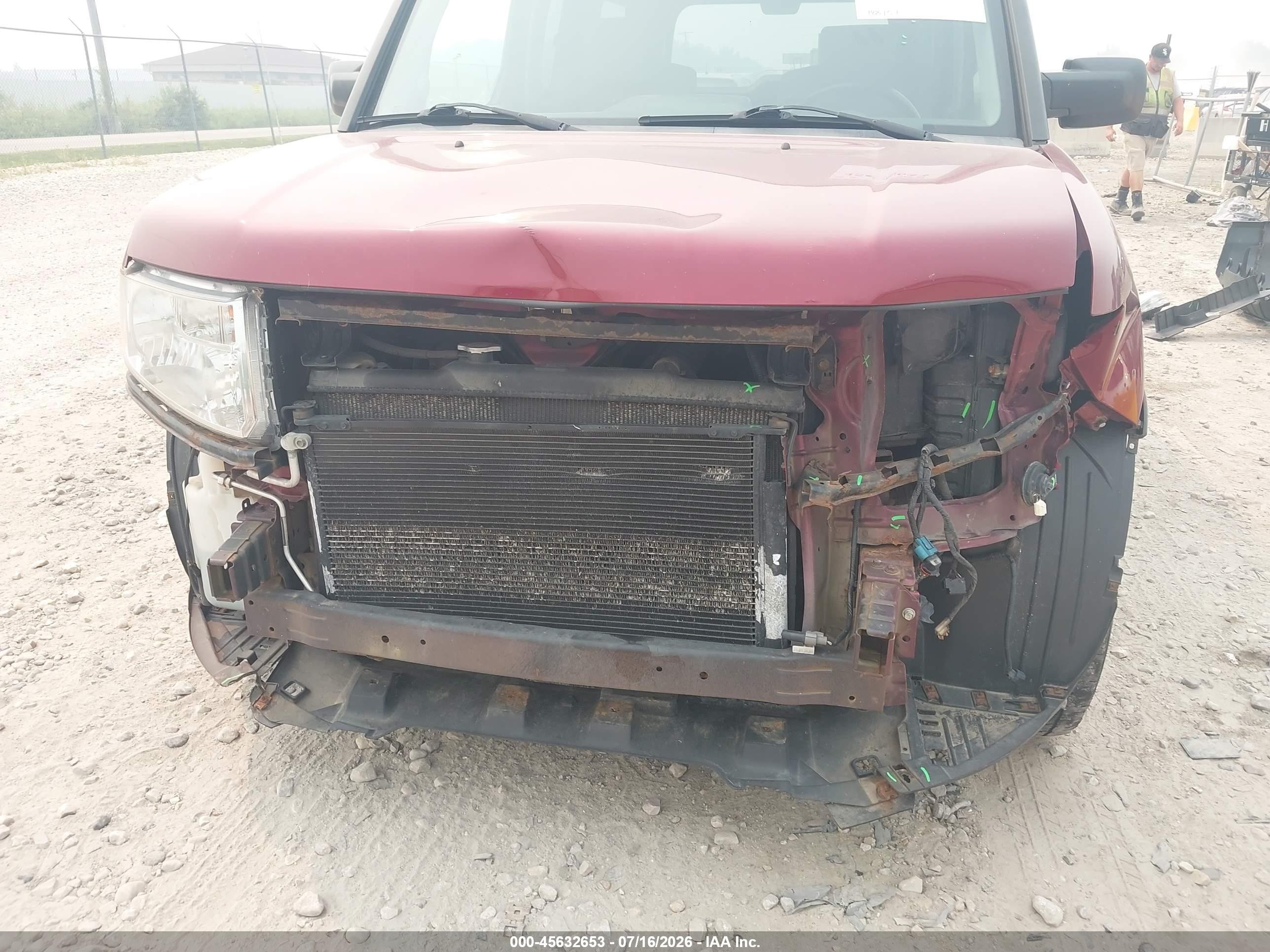 2011 Honda Element Ex Maroon vin: 5J6YH2H72BL003146
