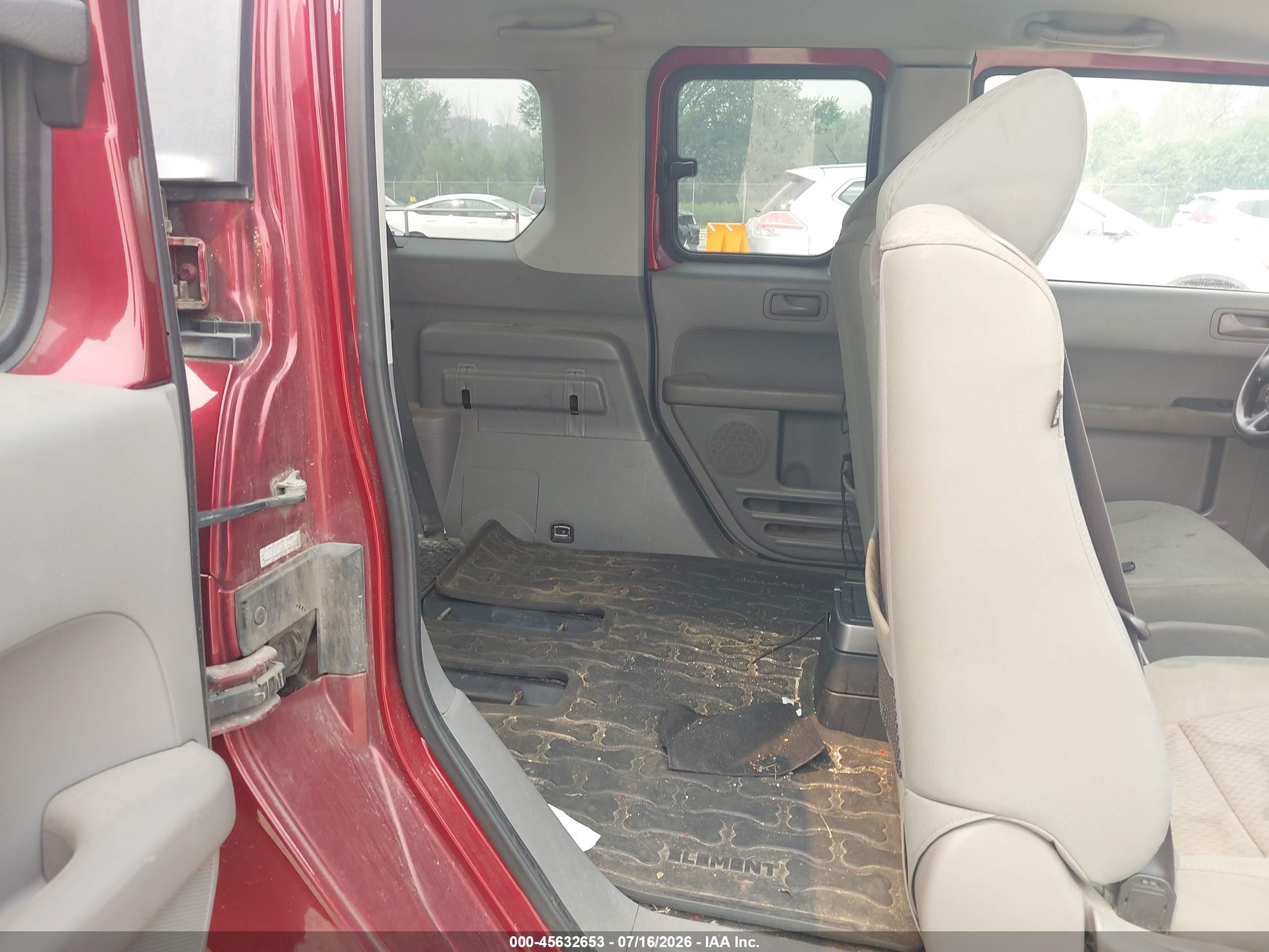 2011 Honda Element Ex Maroon vin: 5J6YH2H72BL003146