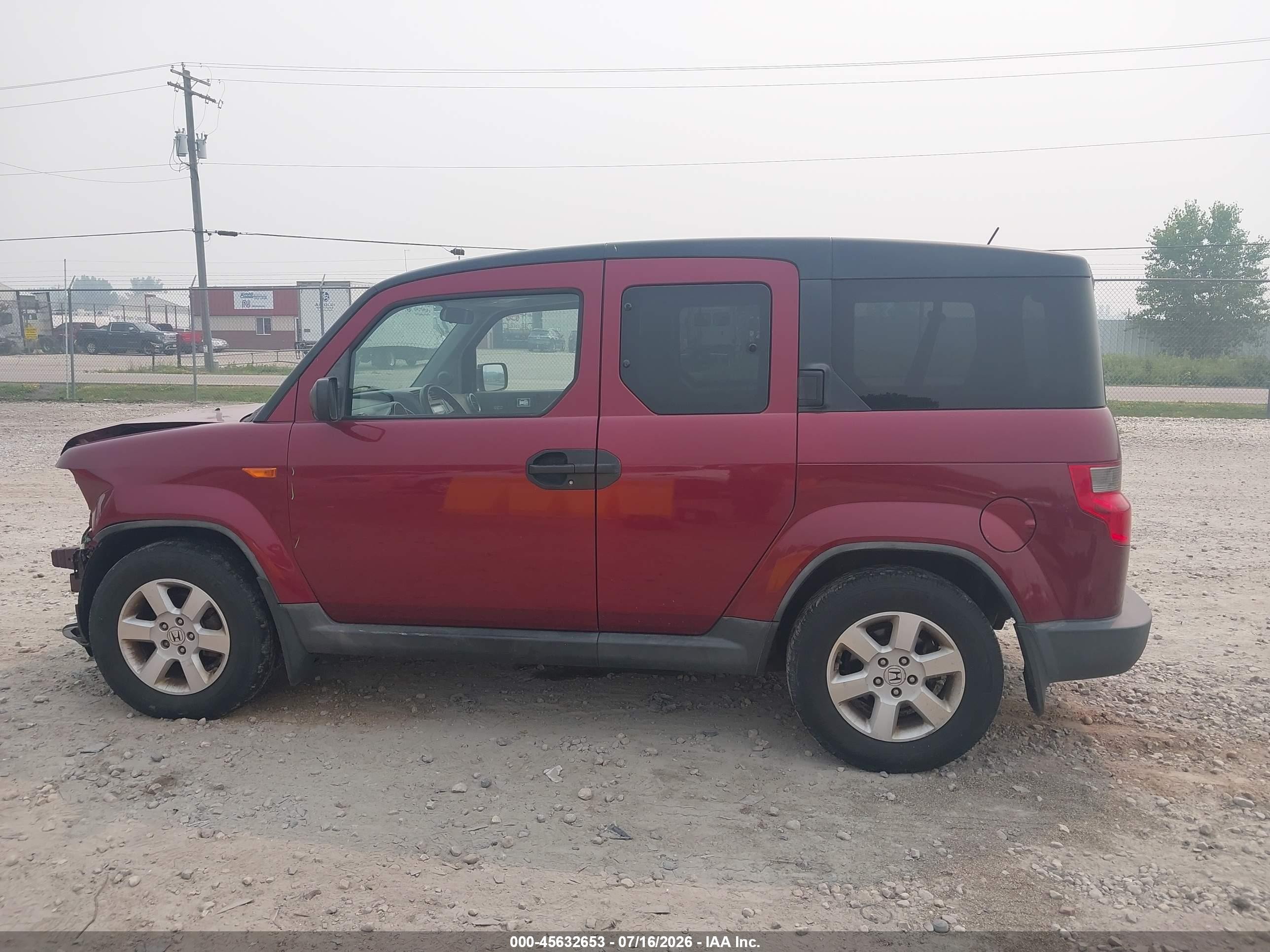 2011 Honda Element Ex Maroon vin: 5J6YH2H72BL003146