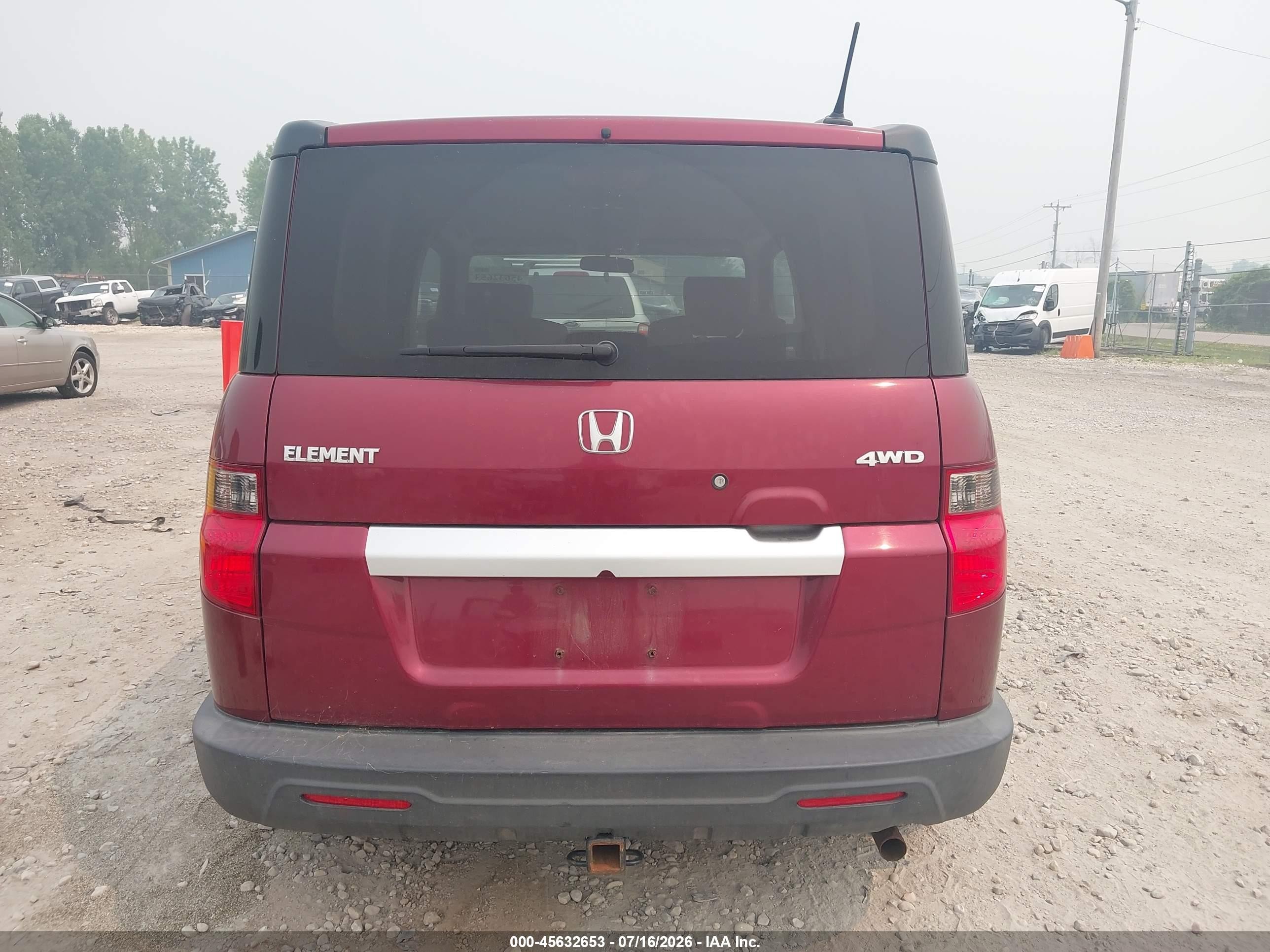 2011 Honda Element Ex Maroon vin: 5J6YH2H72BL003146