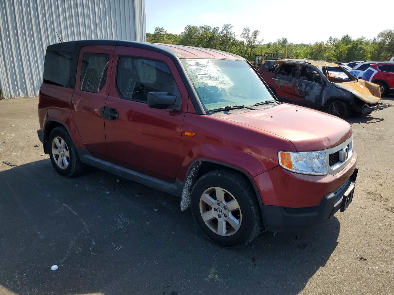 2010 Honda Element Ex Бордовый vin: 5J6YH2H74AL008704
