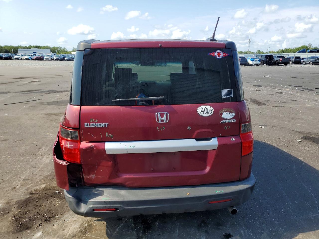 2010 Honda Element Ex Бордовый vin: 5J6YH2H74AL008704