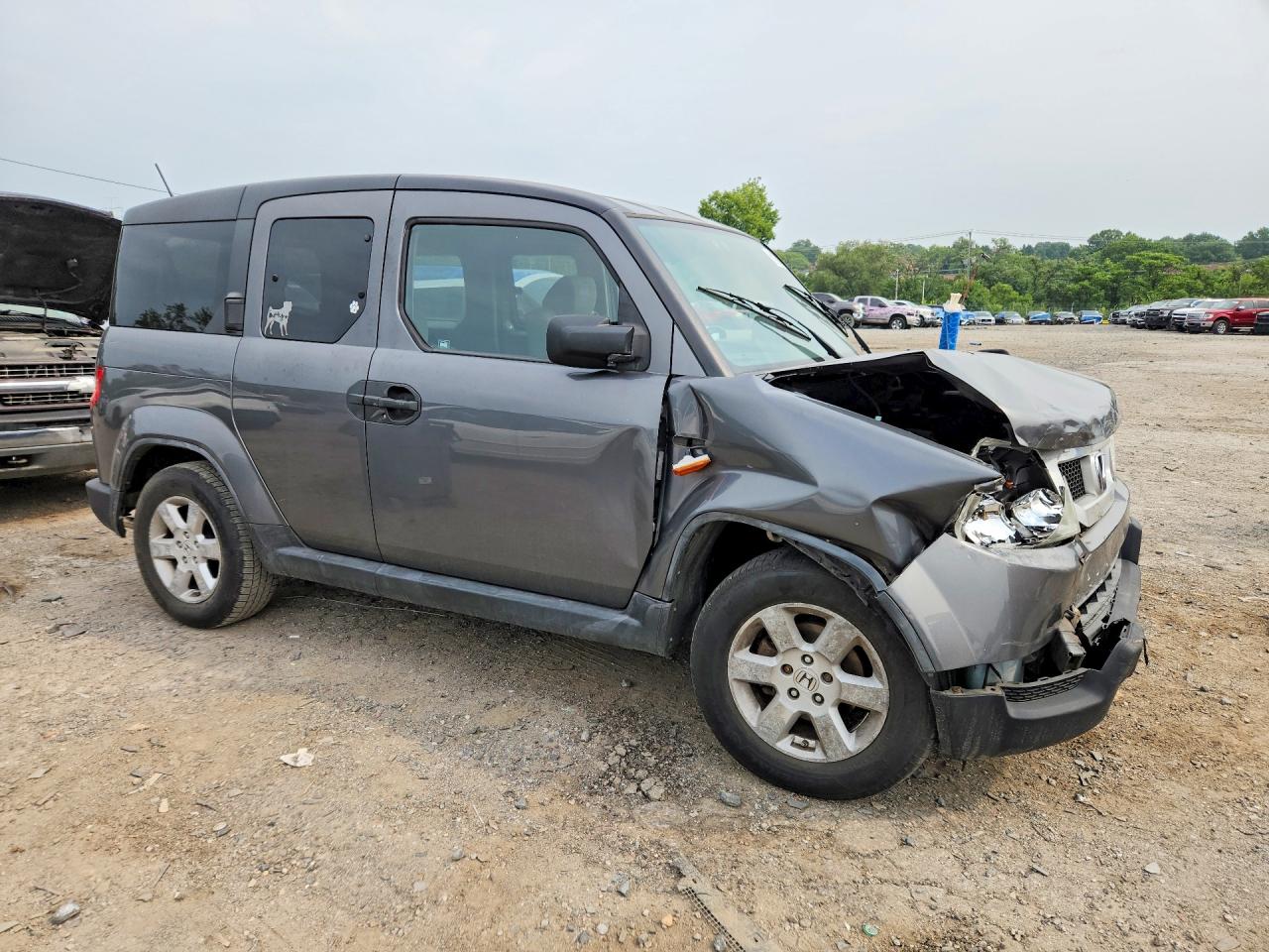 2011 Honda Element Ex Серый vin: 5J6YH2H74BL005996