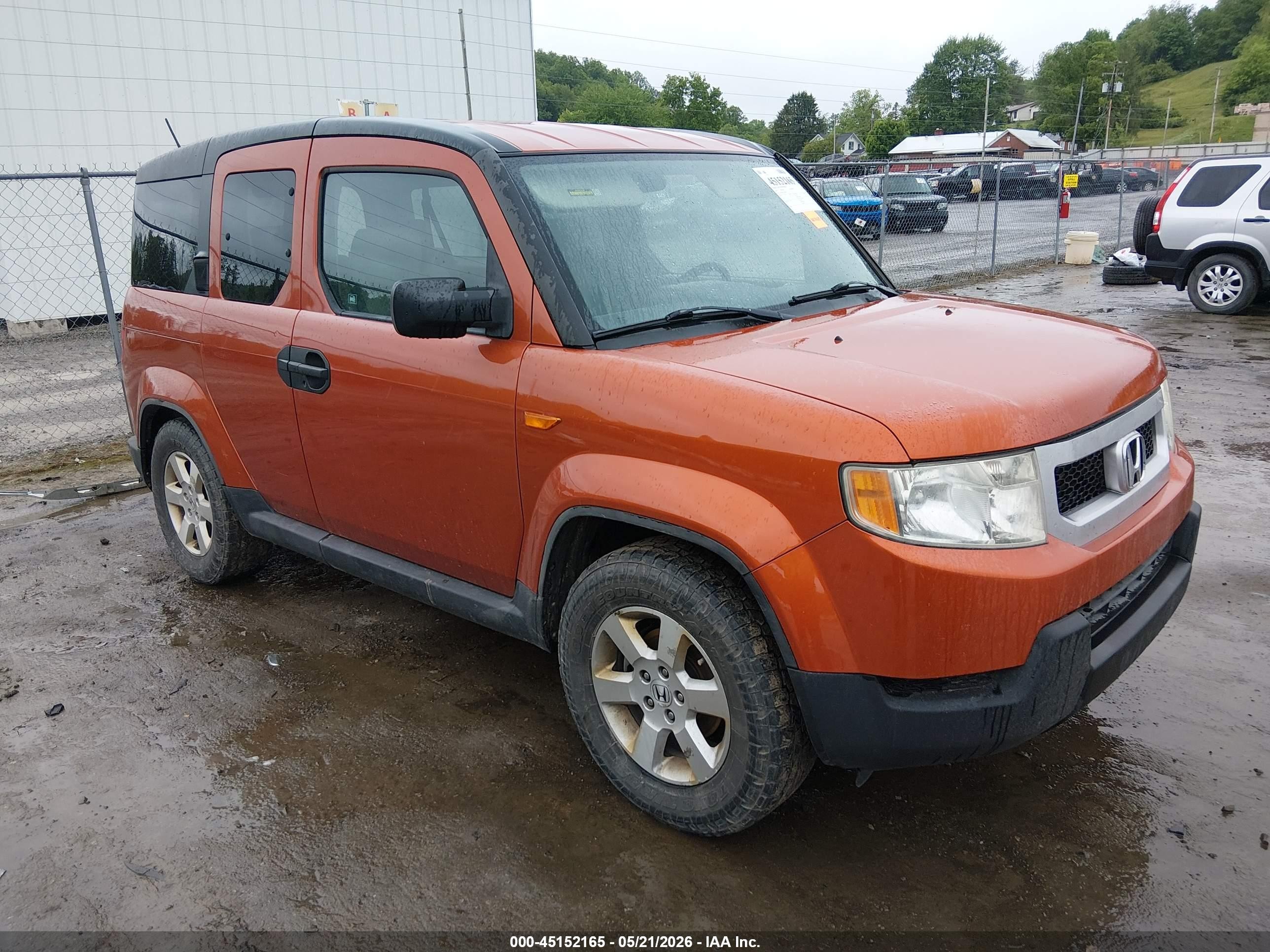 2010 Honda Element Ex Orange vin: 5J6YH2H75AL000904