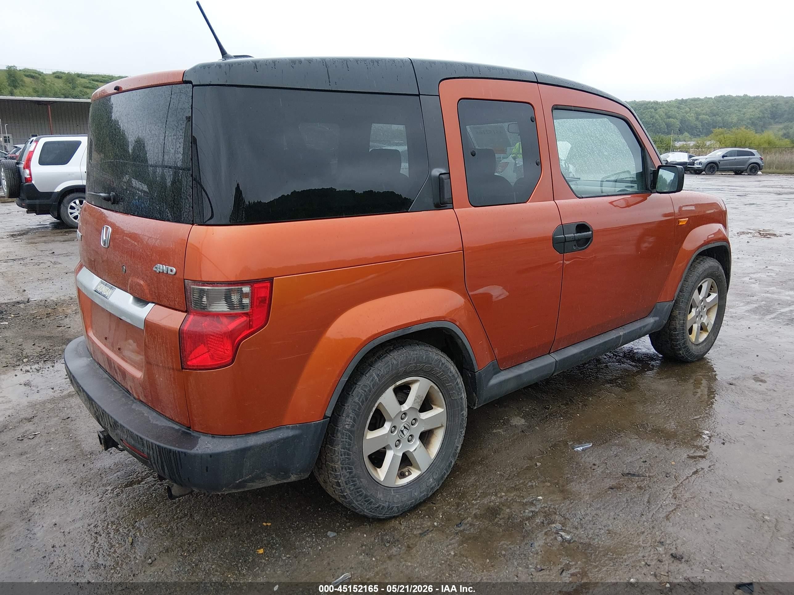 2010 Honda Element Ex Orange vin: 5J6YH2H75AL000904