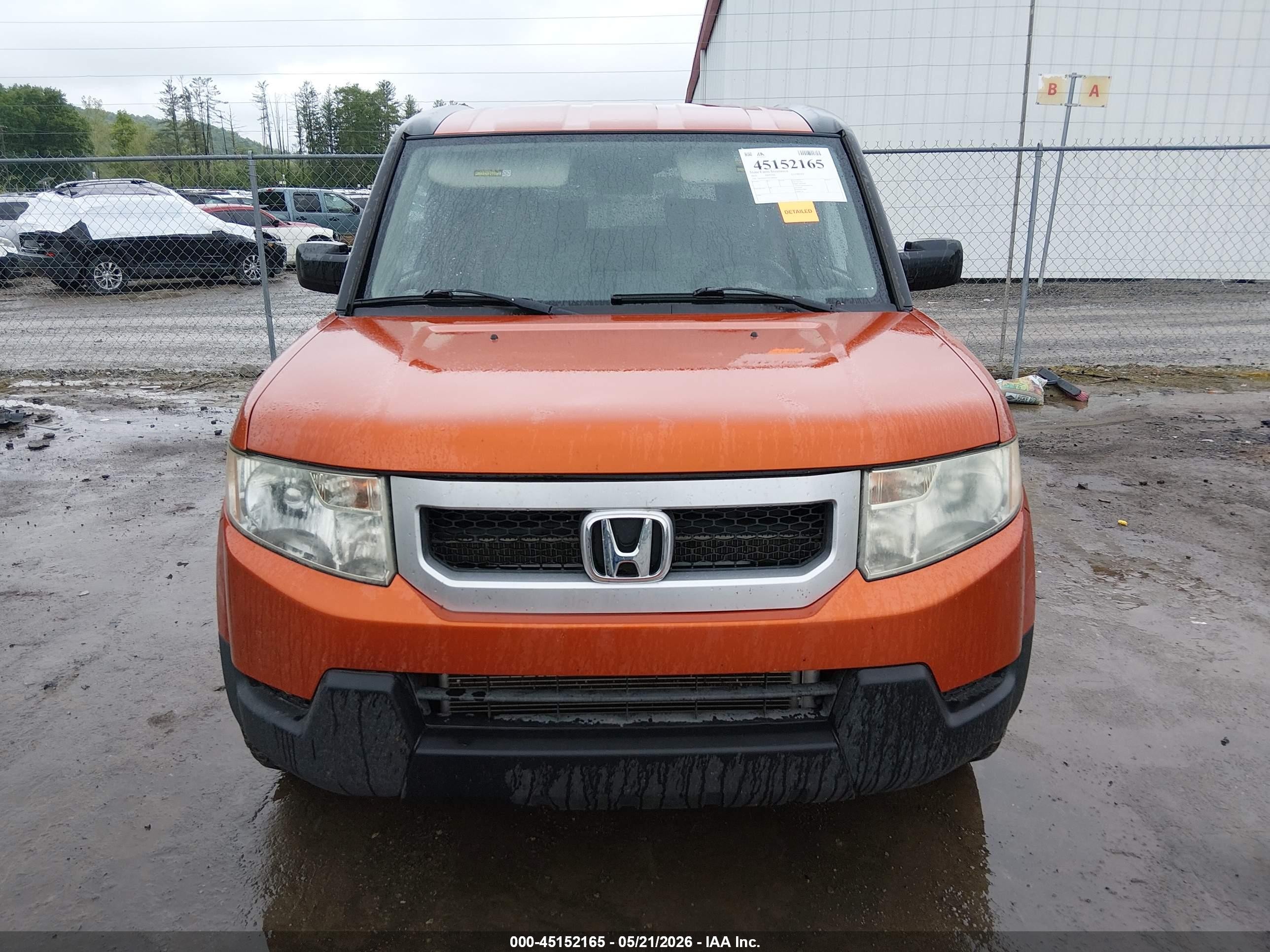 2010 Honda Element Ex Orange vin: 5J6YH2H75AL000904