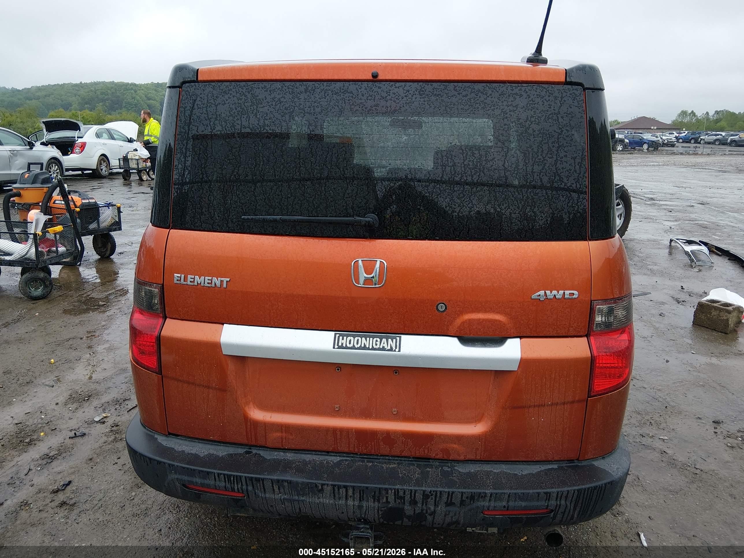 2010 Honda Element Ex Orange vin: 5J6YH2H75AL000904