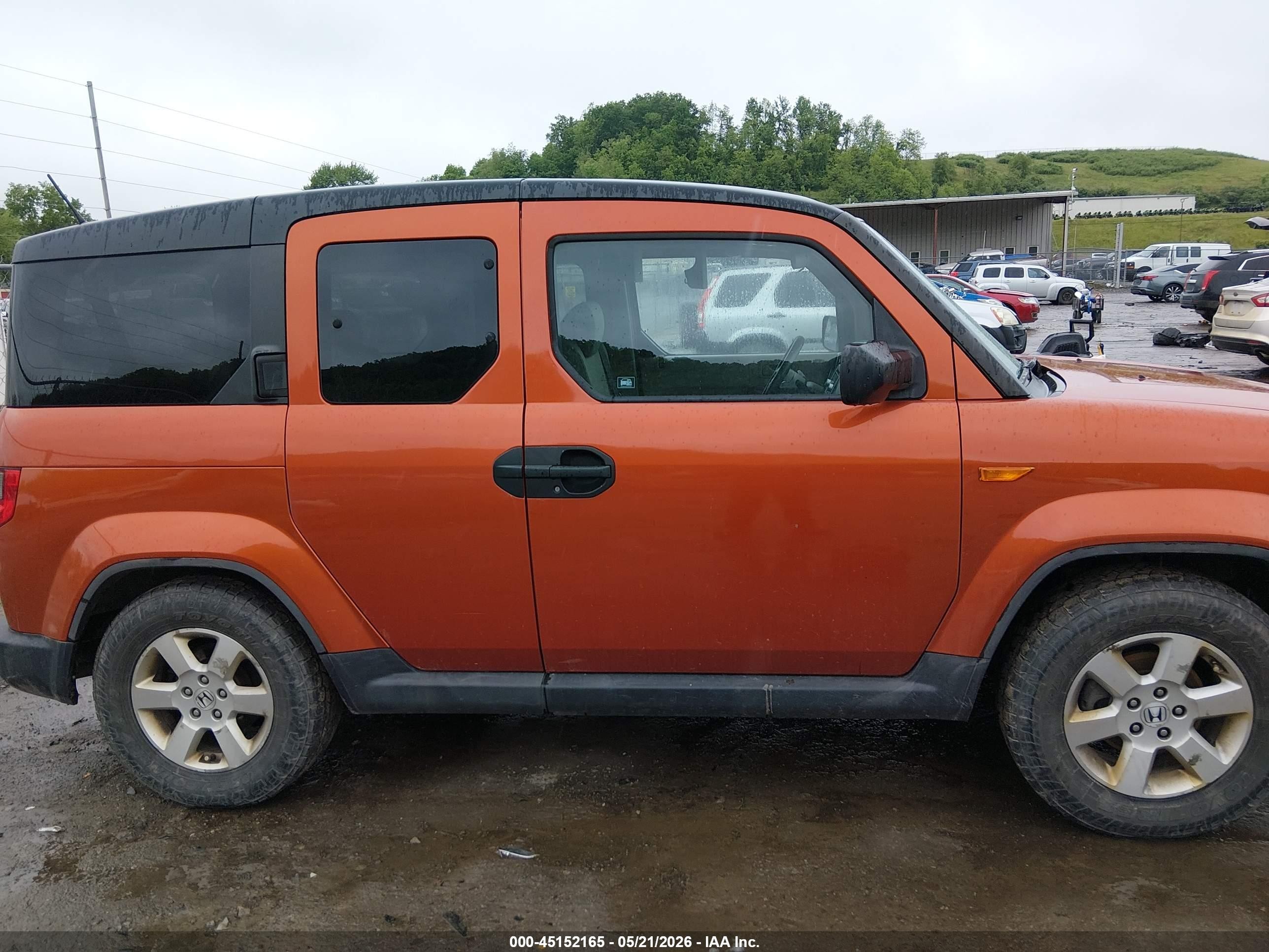 2010 Honda Element Ex Orange vin: 5J6YH2H75AL000904
