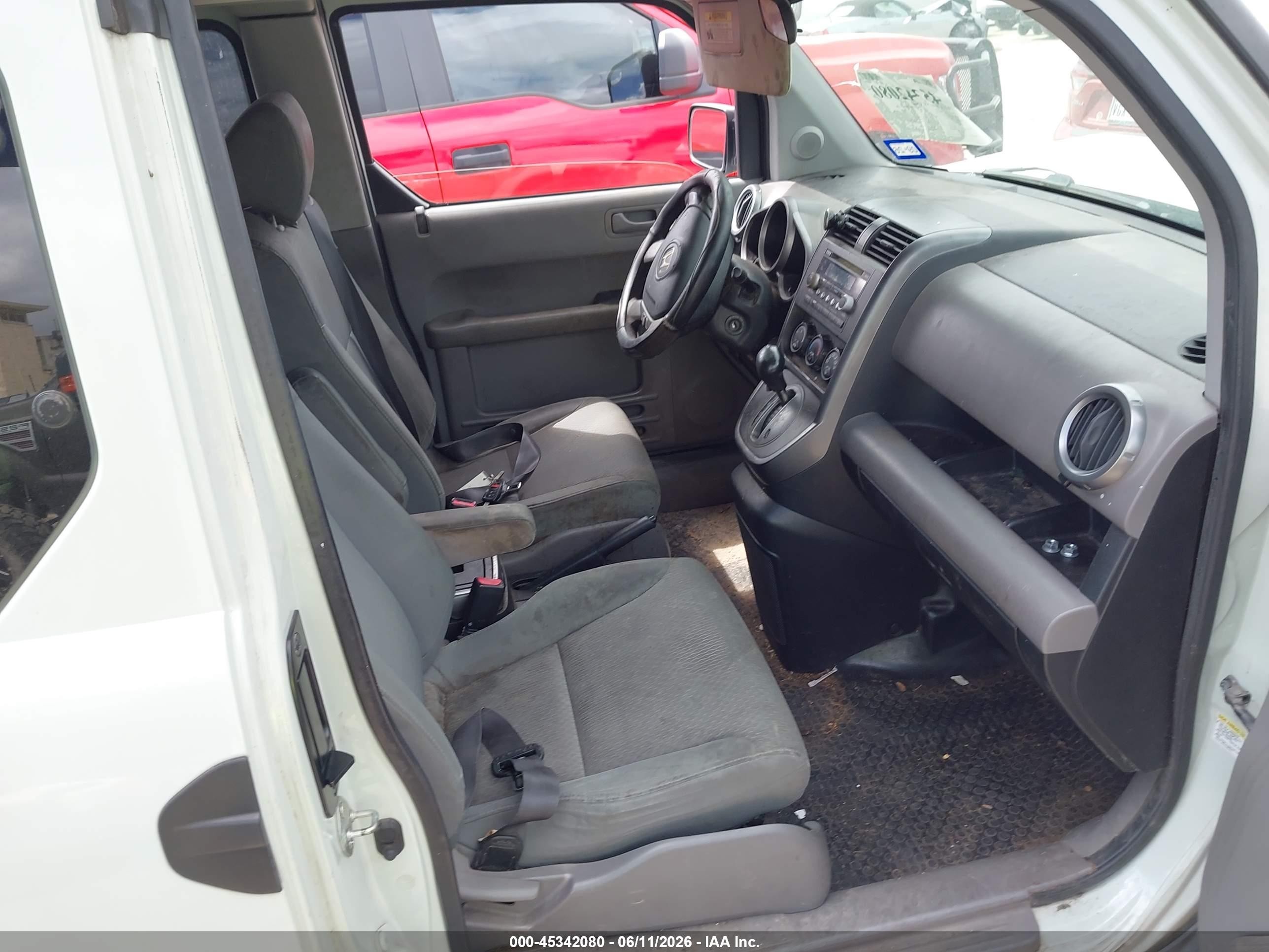 2010 Honda Element Ex White vin: 5J6YH2H75AL006475
