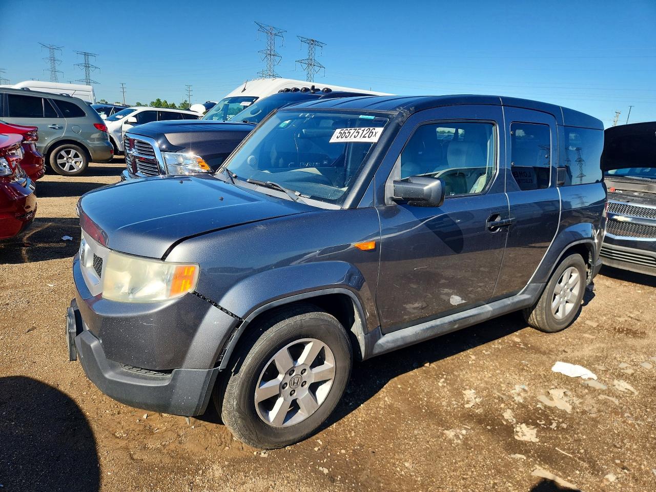 2010 Honda Element Ex Gray vin: 5J6YH2H75AL008257
