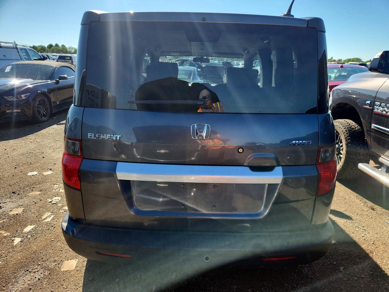 2010 Honda Element Ex Gray vin: 5J6YH2H75AL008257