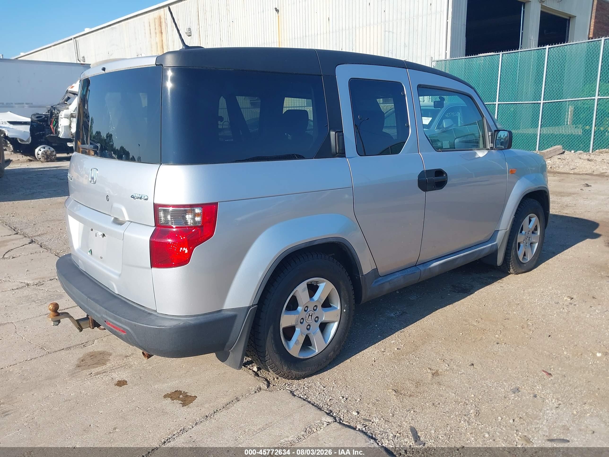 2010 Honda Element Ex Silver vin: 5J6YH2H76AL001009