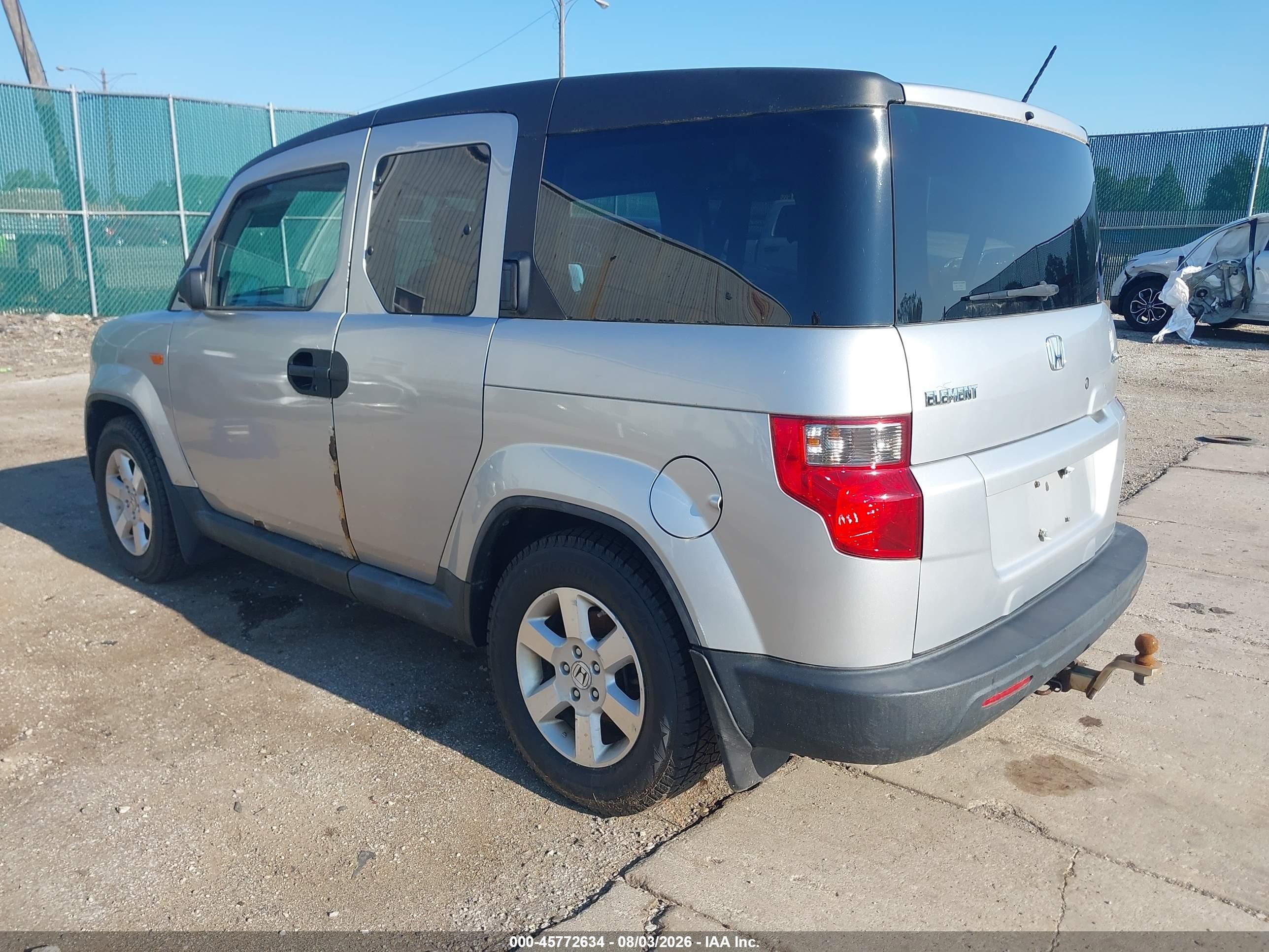2010 Honda Element Ex Silver vin: 5J6YH2H76AL001009