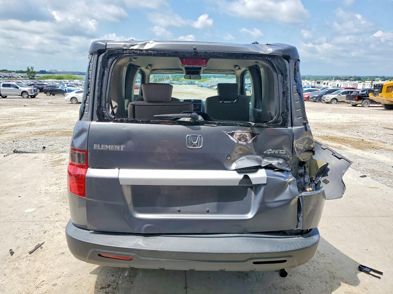 2010 Honda Element Ex Серый vin: 5J6YH2H76AL001396