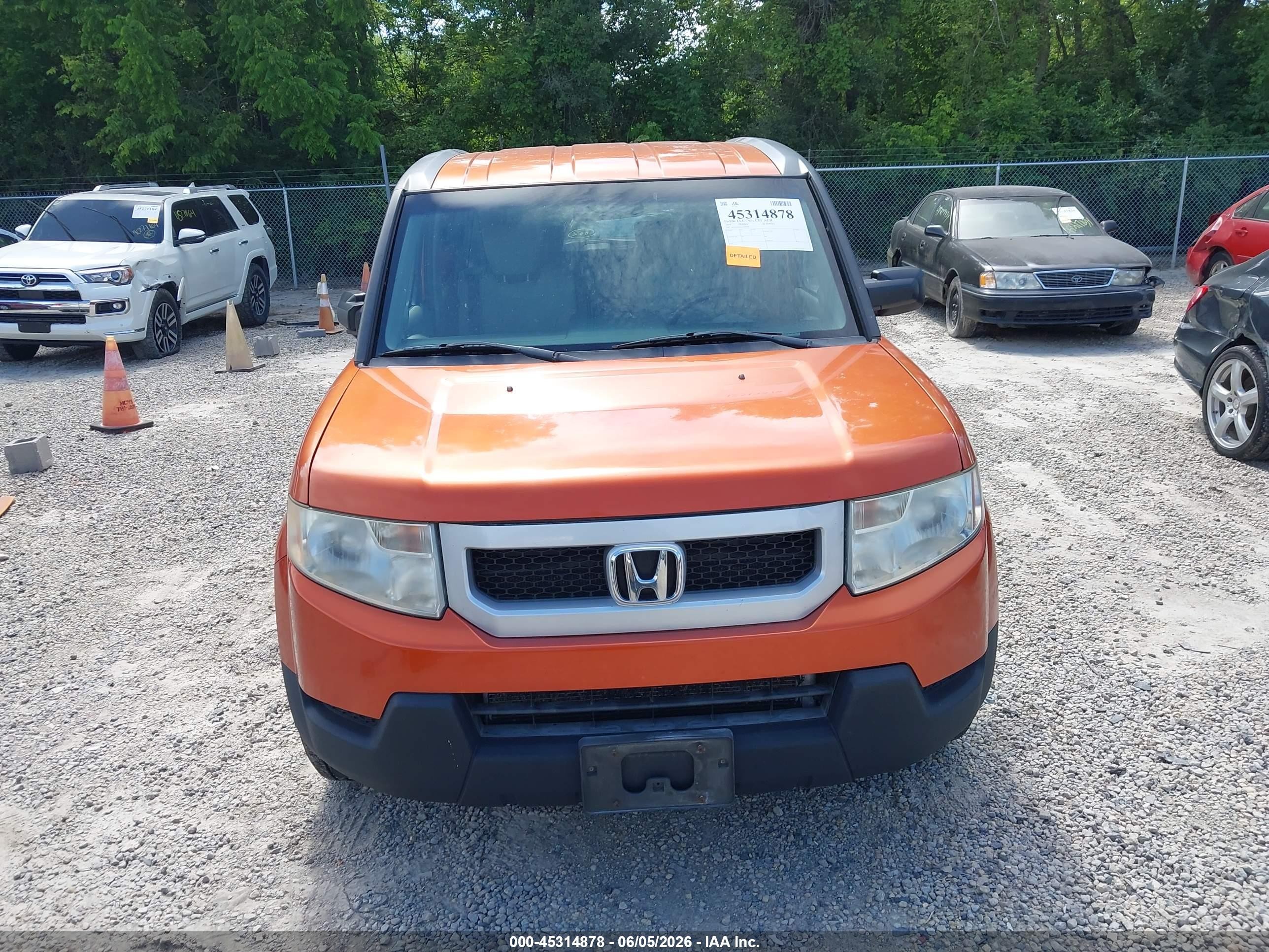 2010 Honda Element Ex Orange vin: 5J6YH2H76AL006596