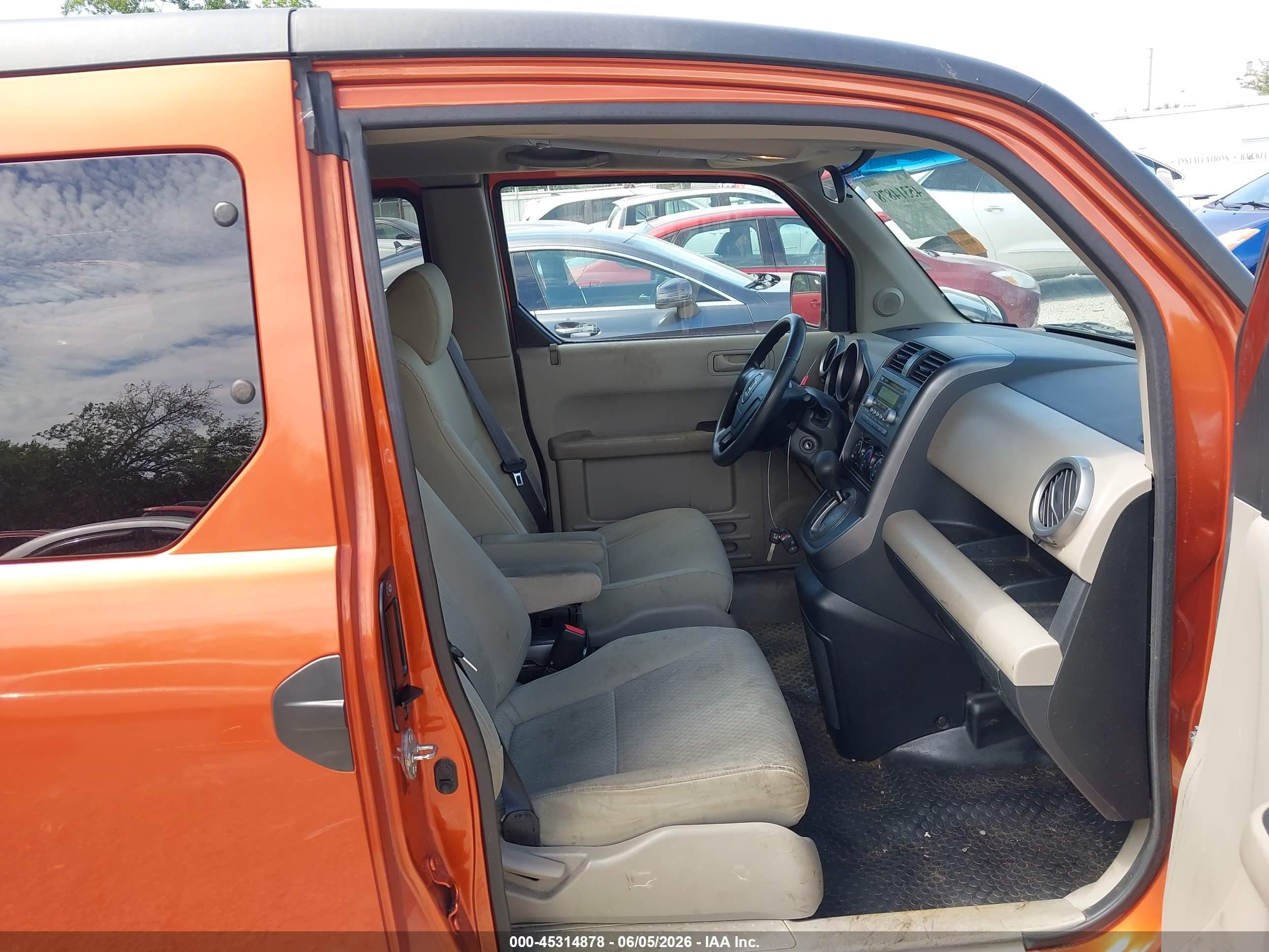 2010 Honda Element Ex Orange vin: 5J6YH2H76AL006596