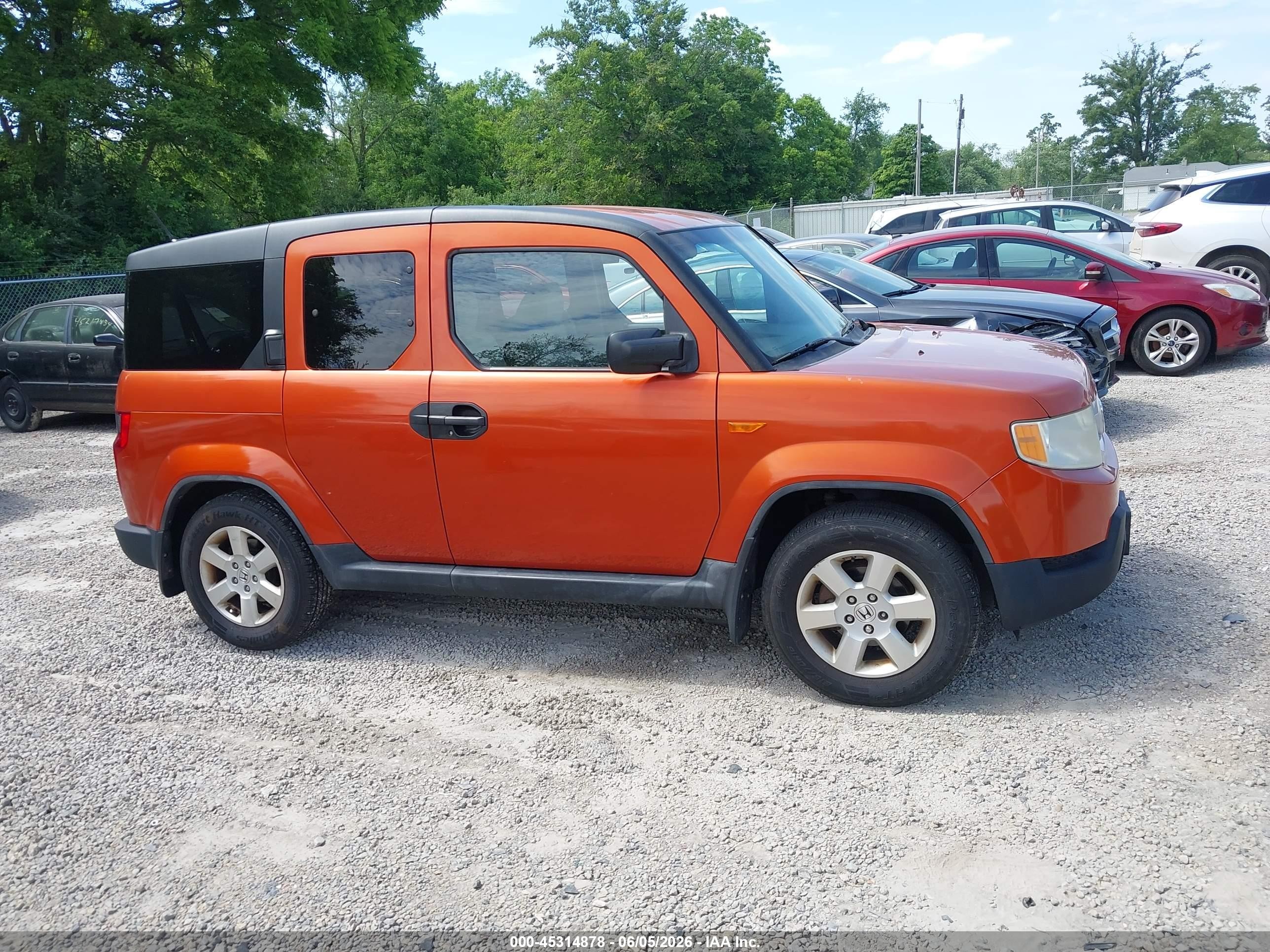 2010 Honda Element Ex Orange vin: 5J6YH2H76AL006596