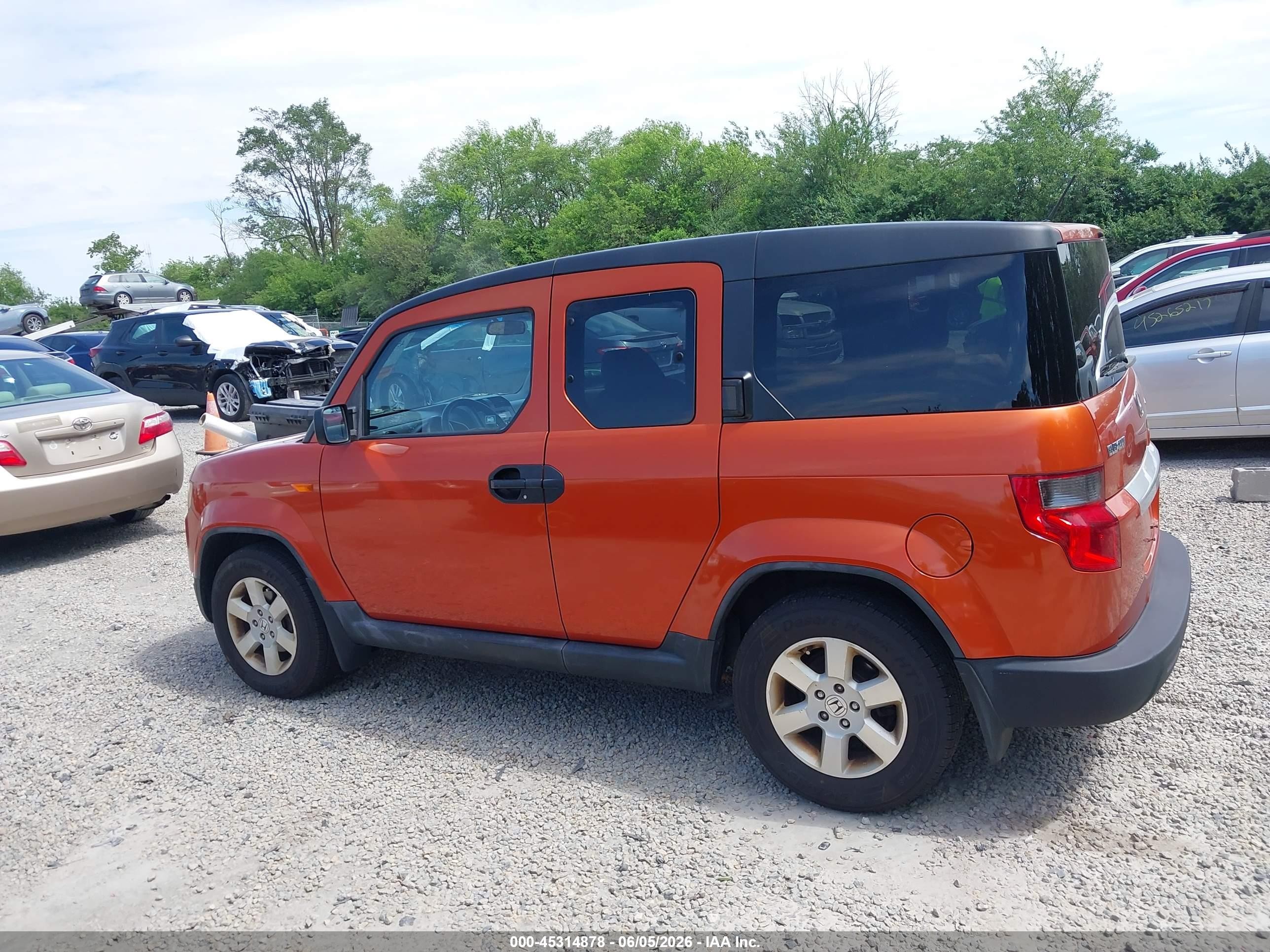 2010 Honda Element Ex Orange vin: 5J6YH2H76AL006596