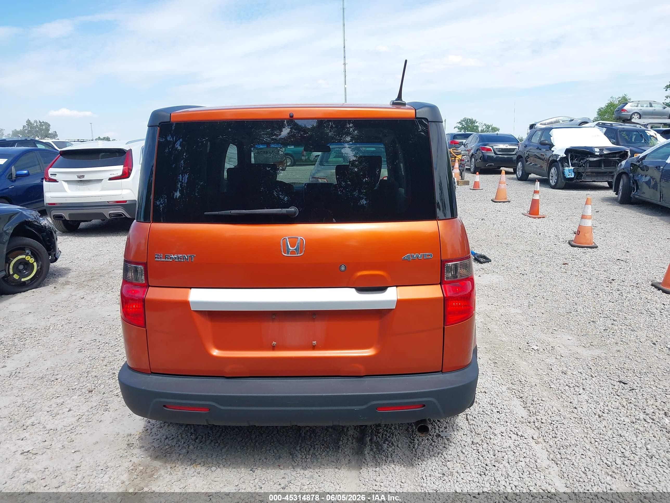 2010 Honda Element Ex Orange vin: 5J6YH2H76AL006596