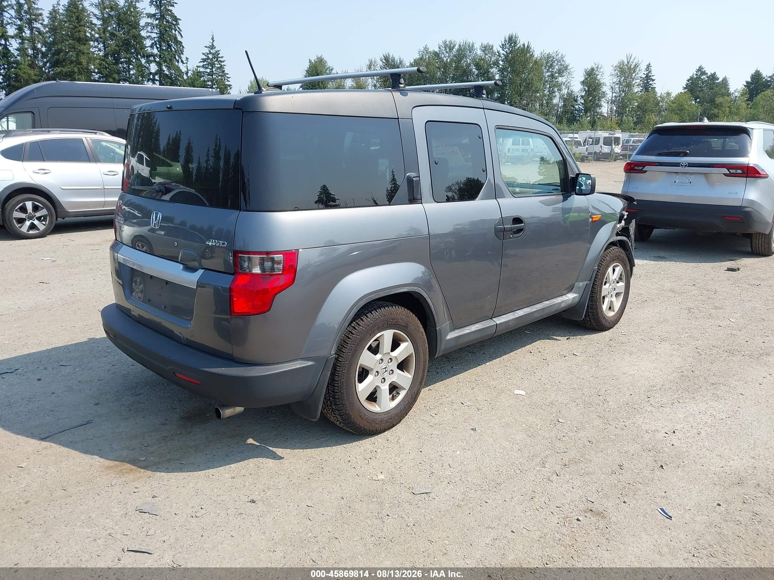 2010 Honda Element Ex Gray vin: 5J6YH2H77AL001245