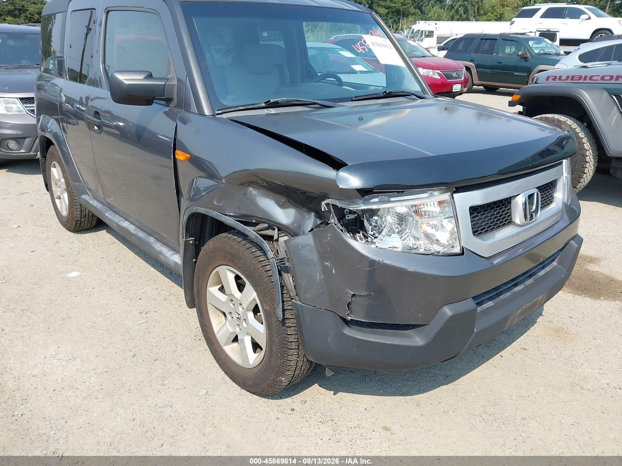 2010 Honda Element Ex Gray vin: 5J6YH2H77AL001245