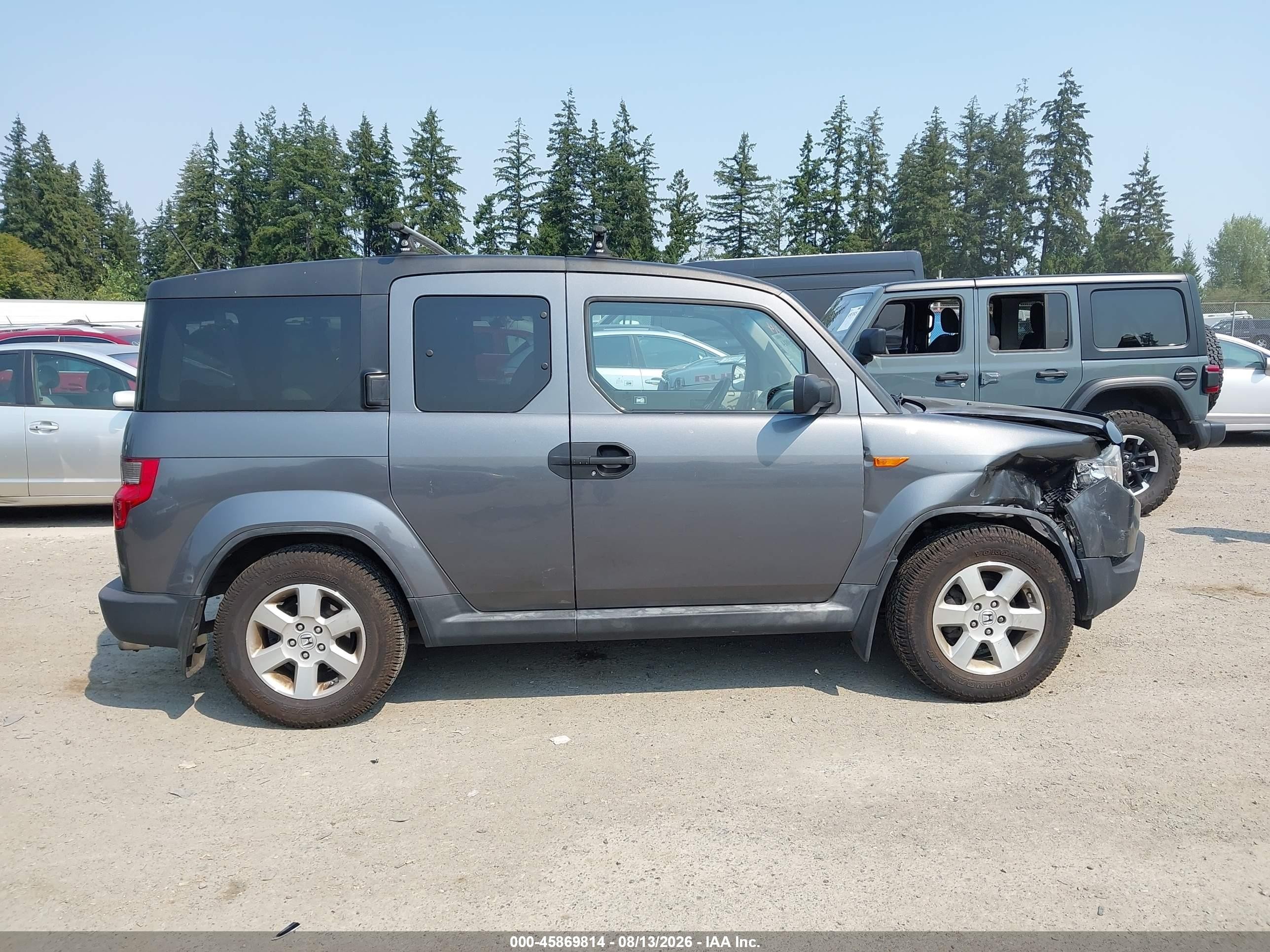 2010 Honda Element Ex Gray vin: 5J6YH2H77AL001245