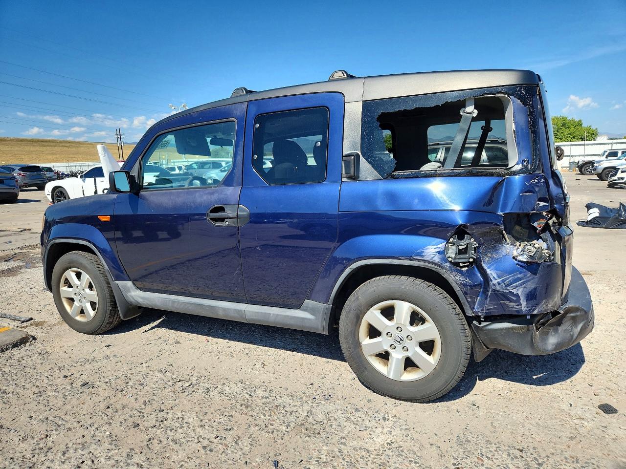 2010 Honda Element Ex Blue vin: 5J6YH2H77AL007952