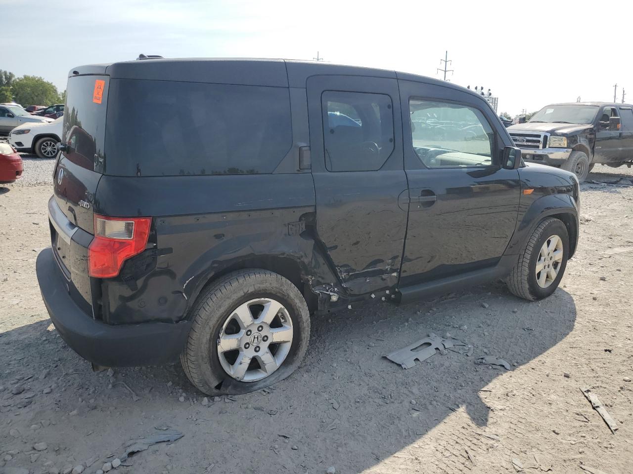 2011 Honda Element Ex Black vin: 5J6YH2H77BL000095