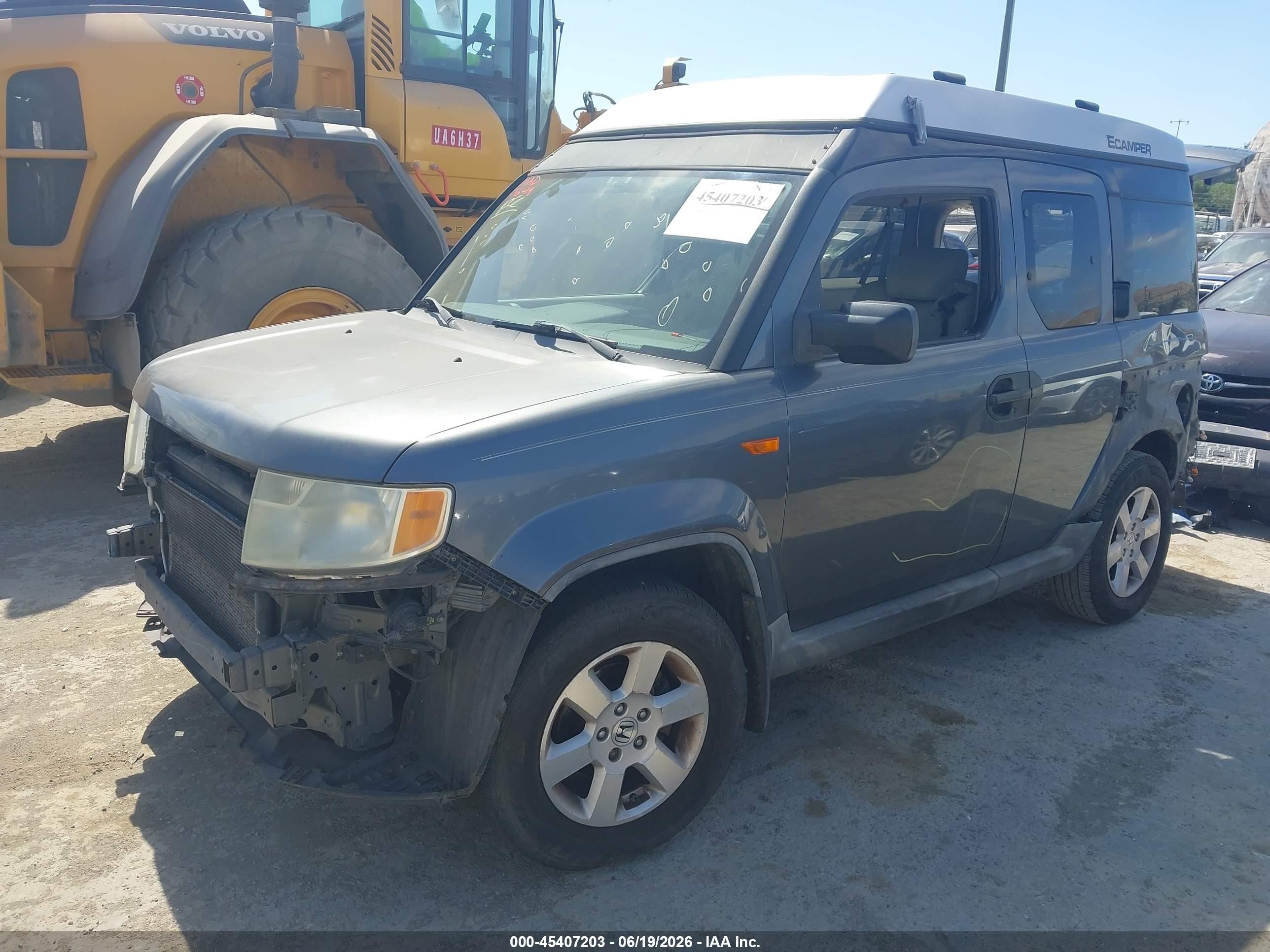 2010 Honda Element Ex Gray vin: 5J6YH2H78AL006938