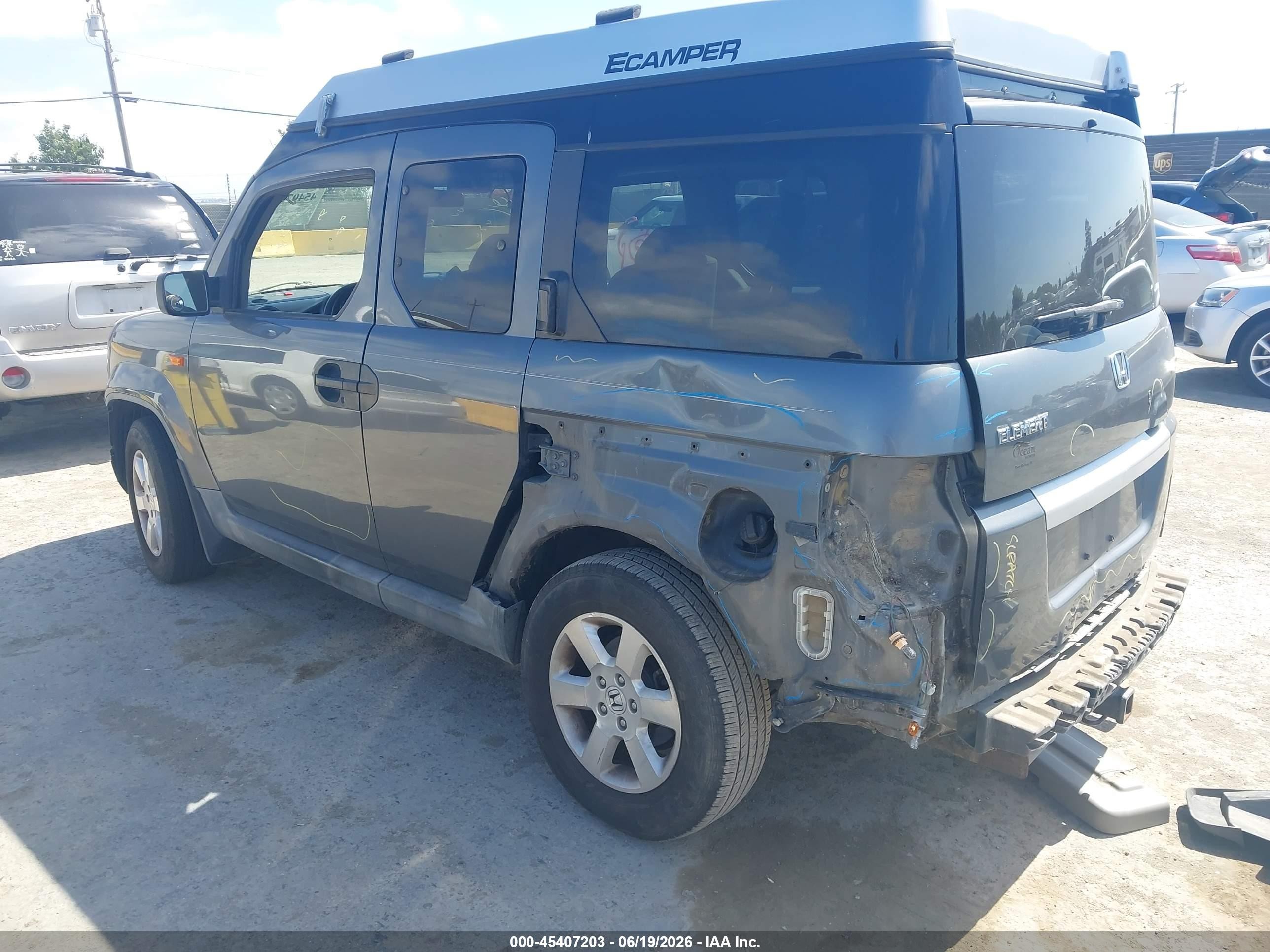 2010 Honda Element Ex Gray vin: 5J6YH2H78AL006938