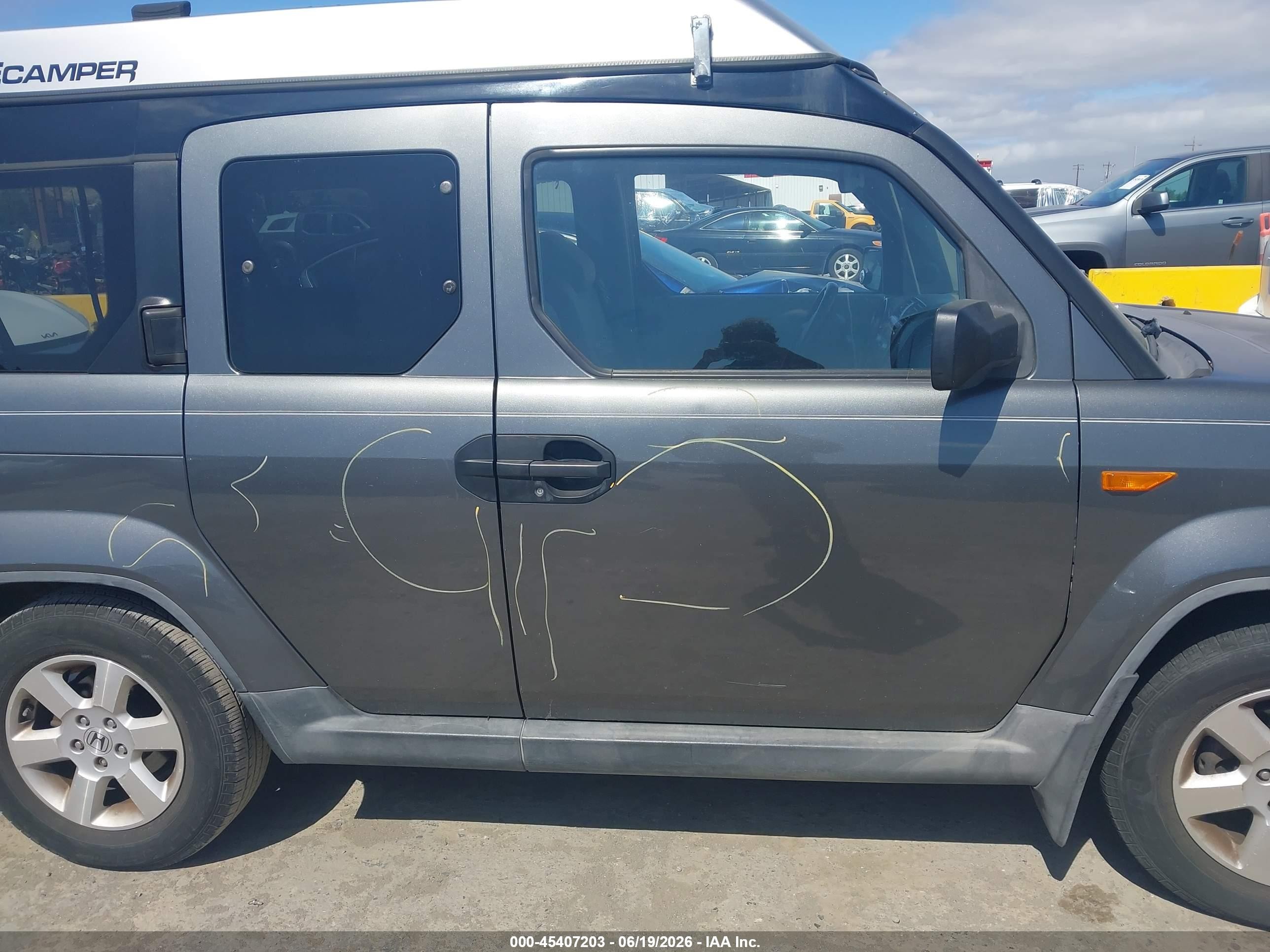 2010 Honda Element Ex Gray vin: 5J6YH2H78AL006938