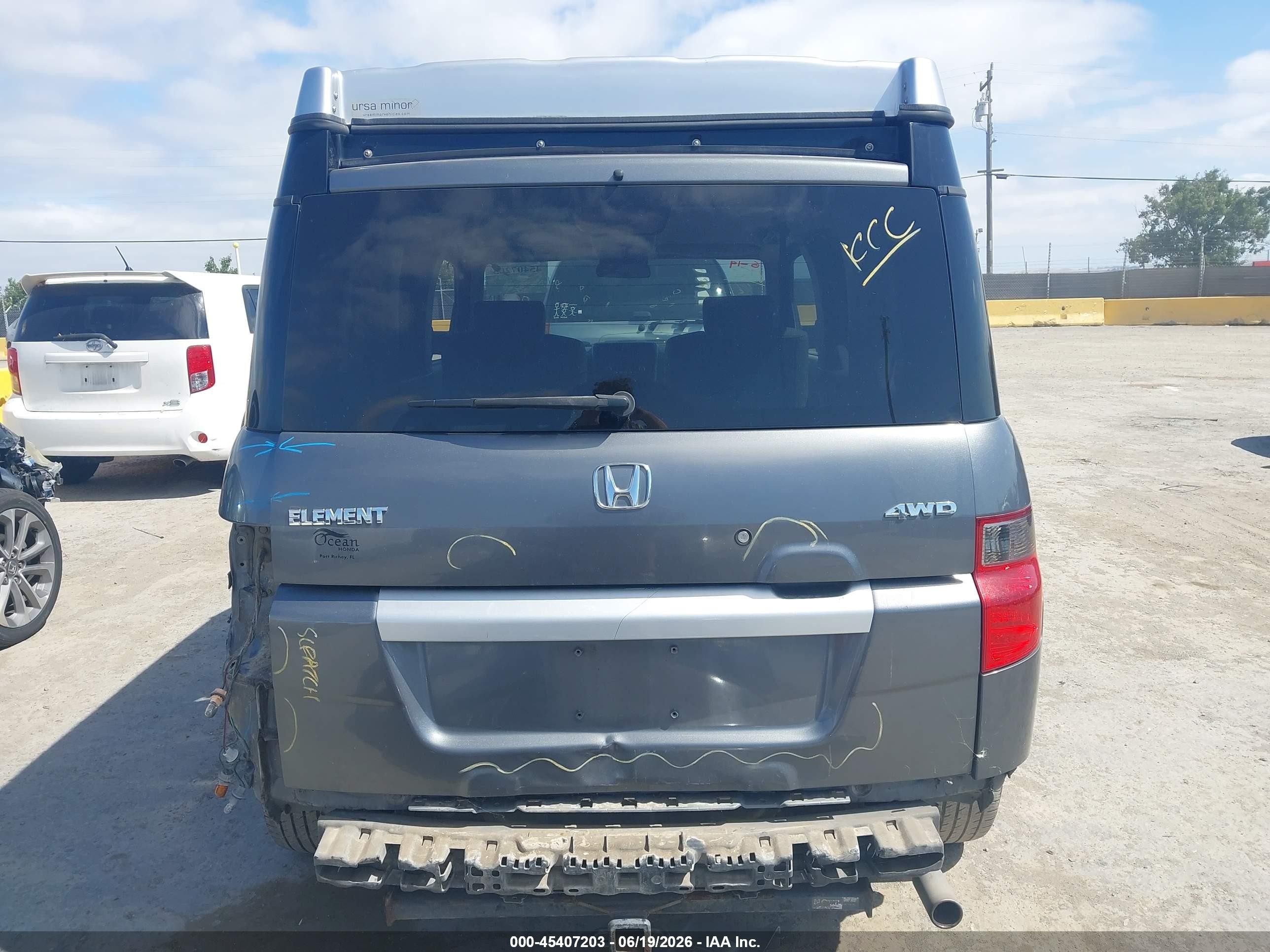 2010 Honda Element Ex Gray vin: 5J6YH2H78AL006938