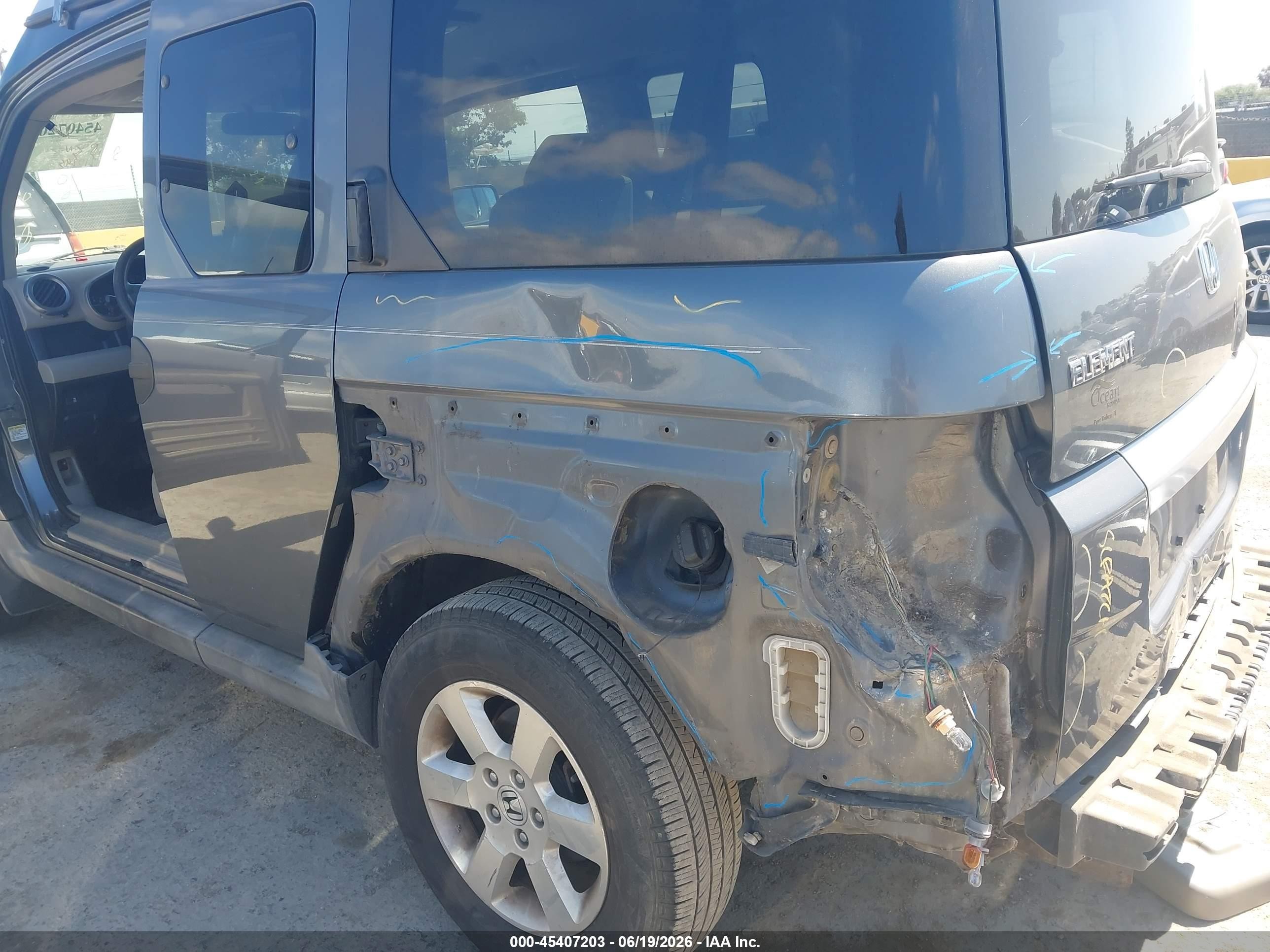 2010 Honda Element Ex Gray vin: 5J6YH2H78AL006938