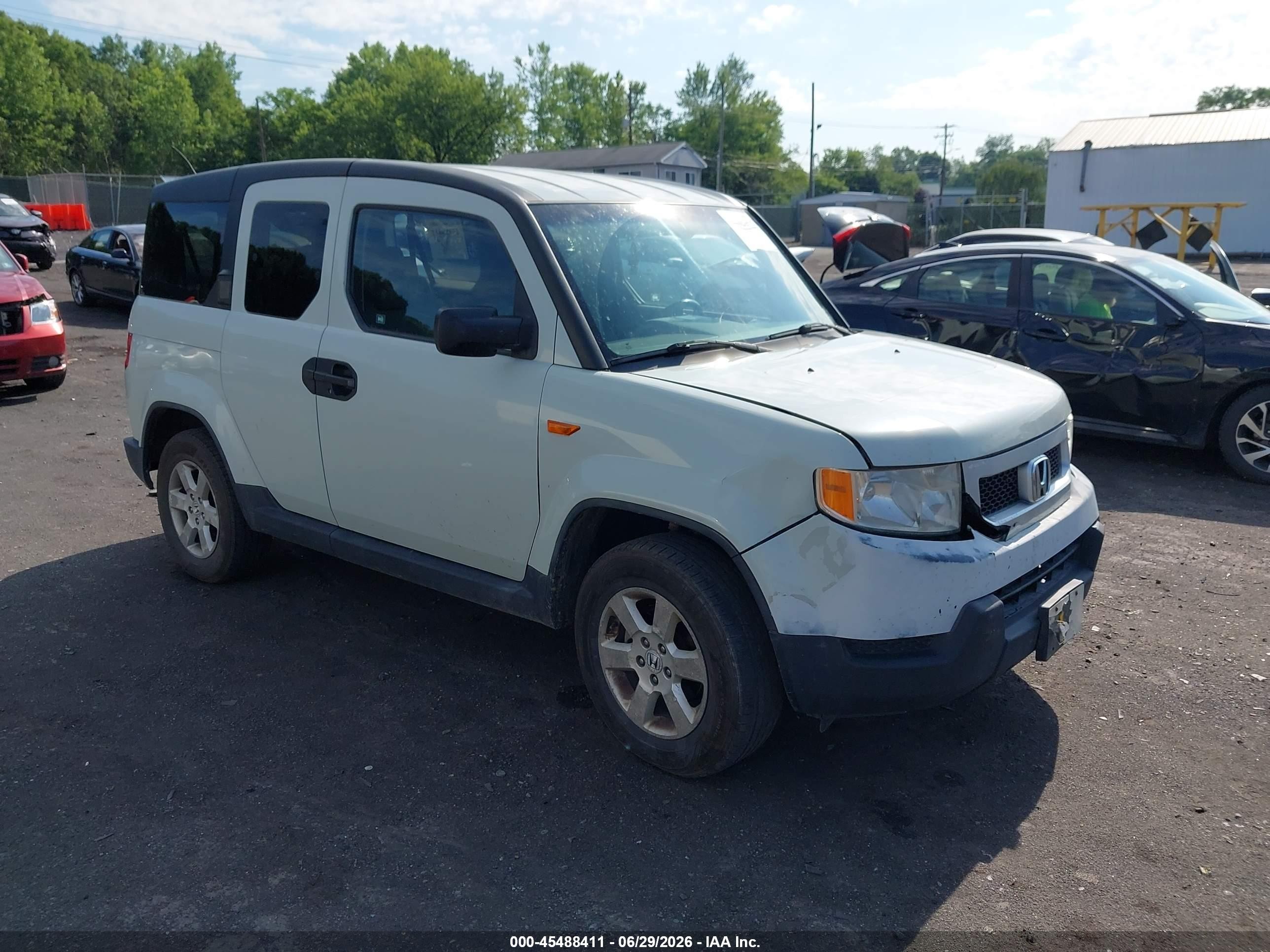2010 Honda Element Ex Белый vin: 5J6YH2H79AL004440