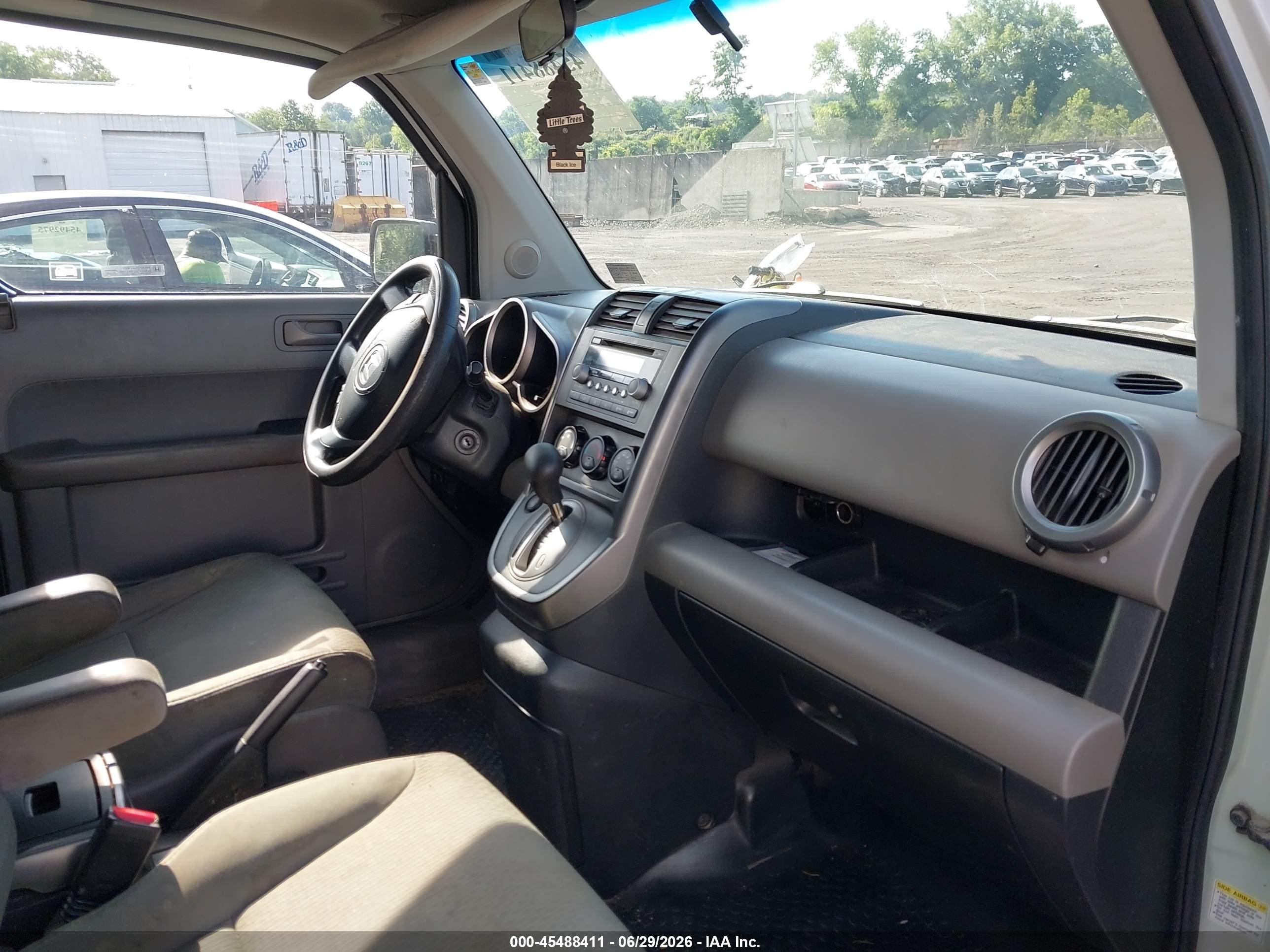 2010 Honda Element Ex White vin: 5J6YH2H79AL004440