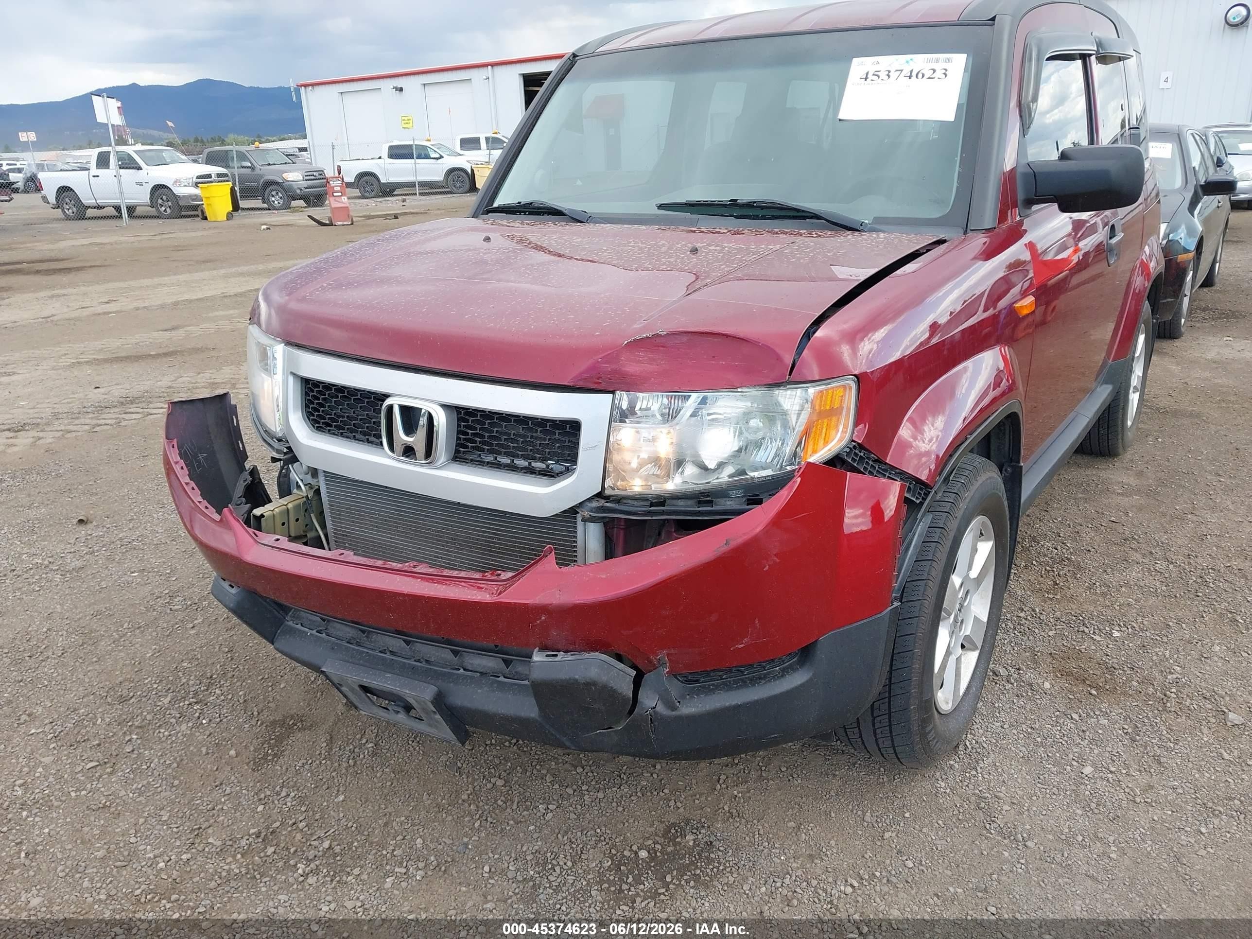2010 Honda Element Ex Burgundy vin: 5J6YH2H7XAL008867