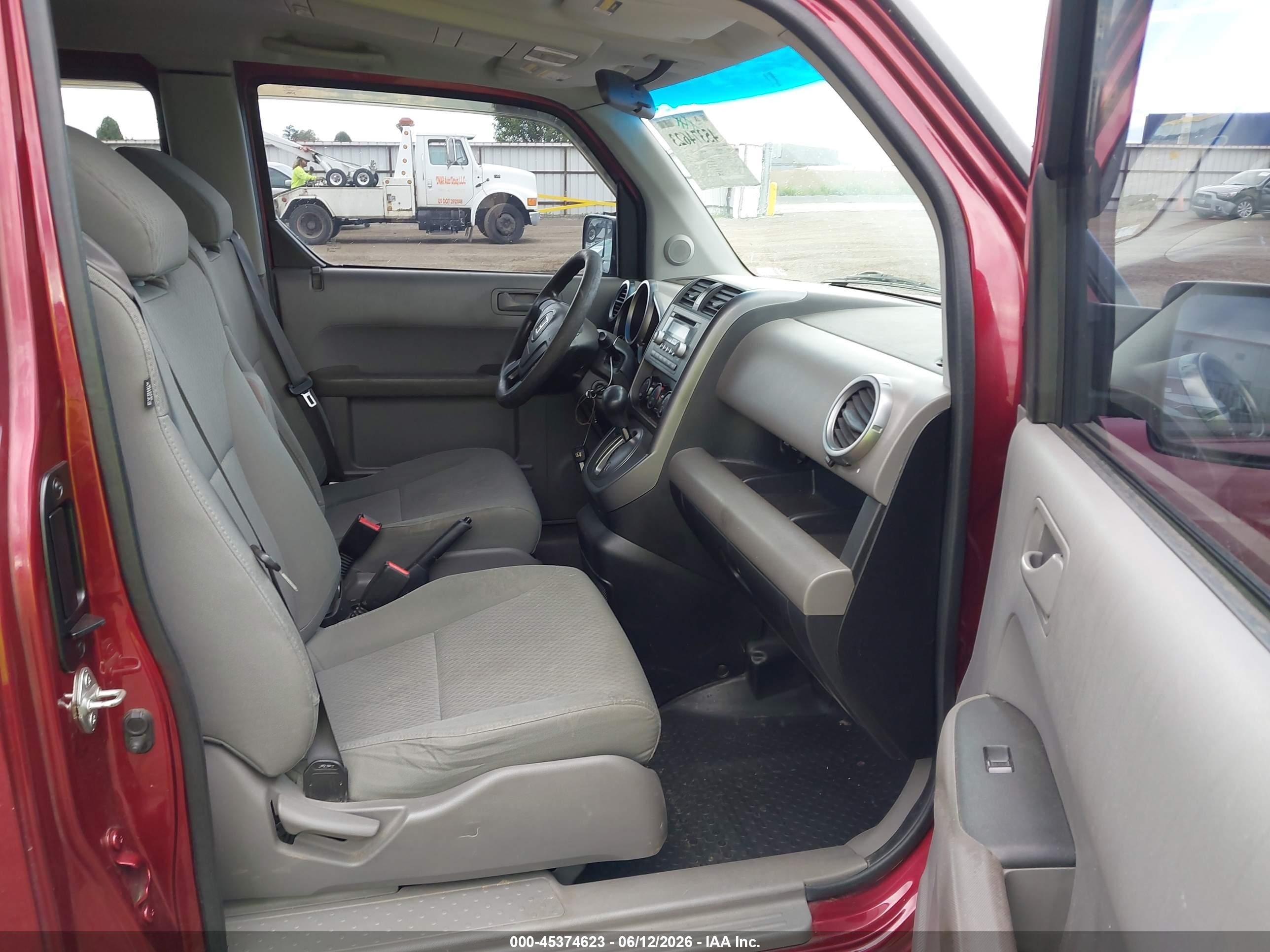 2010 Honda Element Ex Burgundy vin: 5J6YH2H7XAL008867