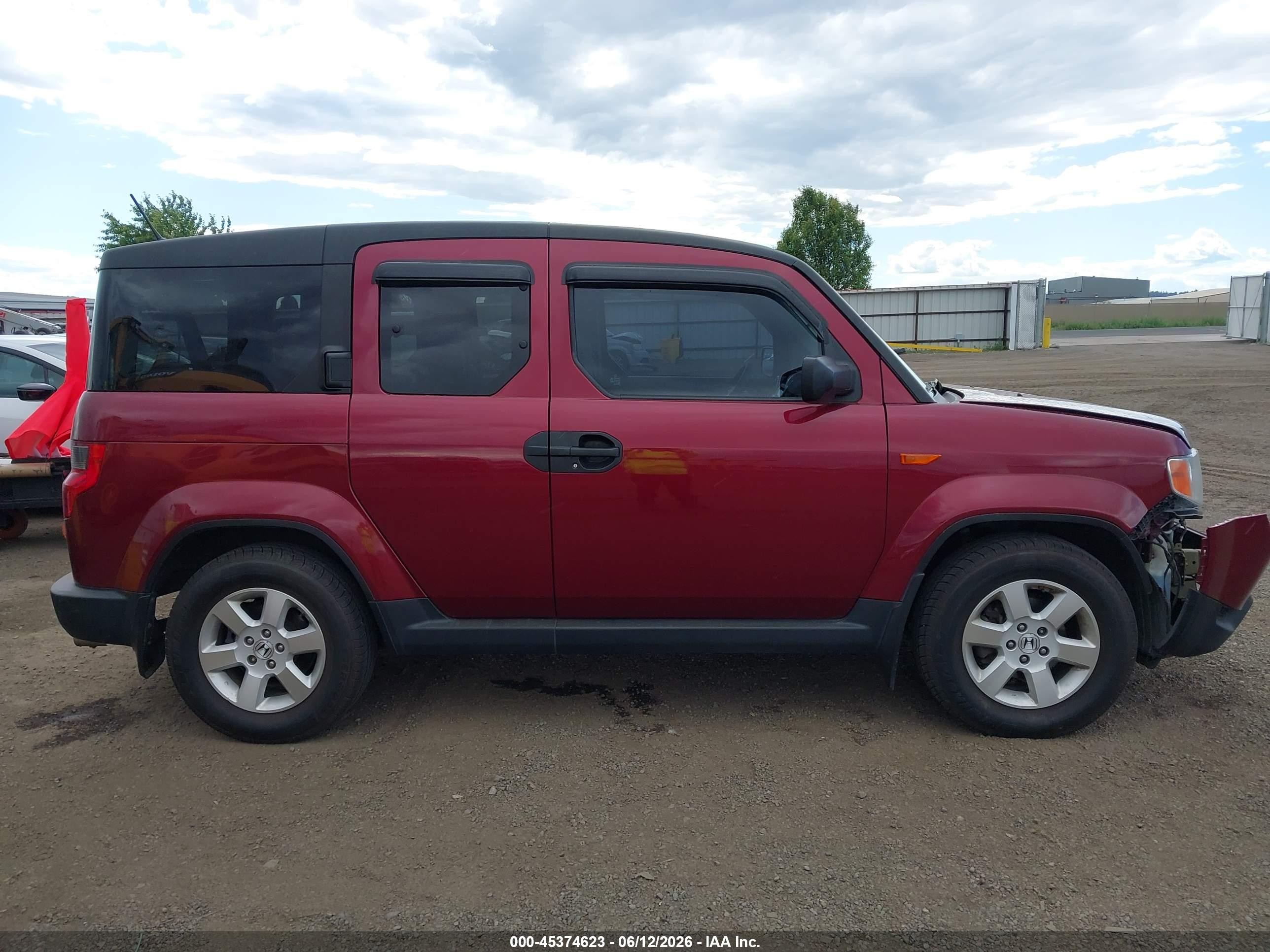 2010 Honda Element Ex Burgundy vin: 5J6YH2H7XAL008867