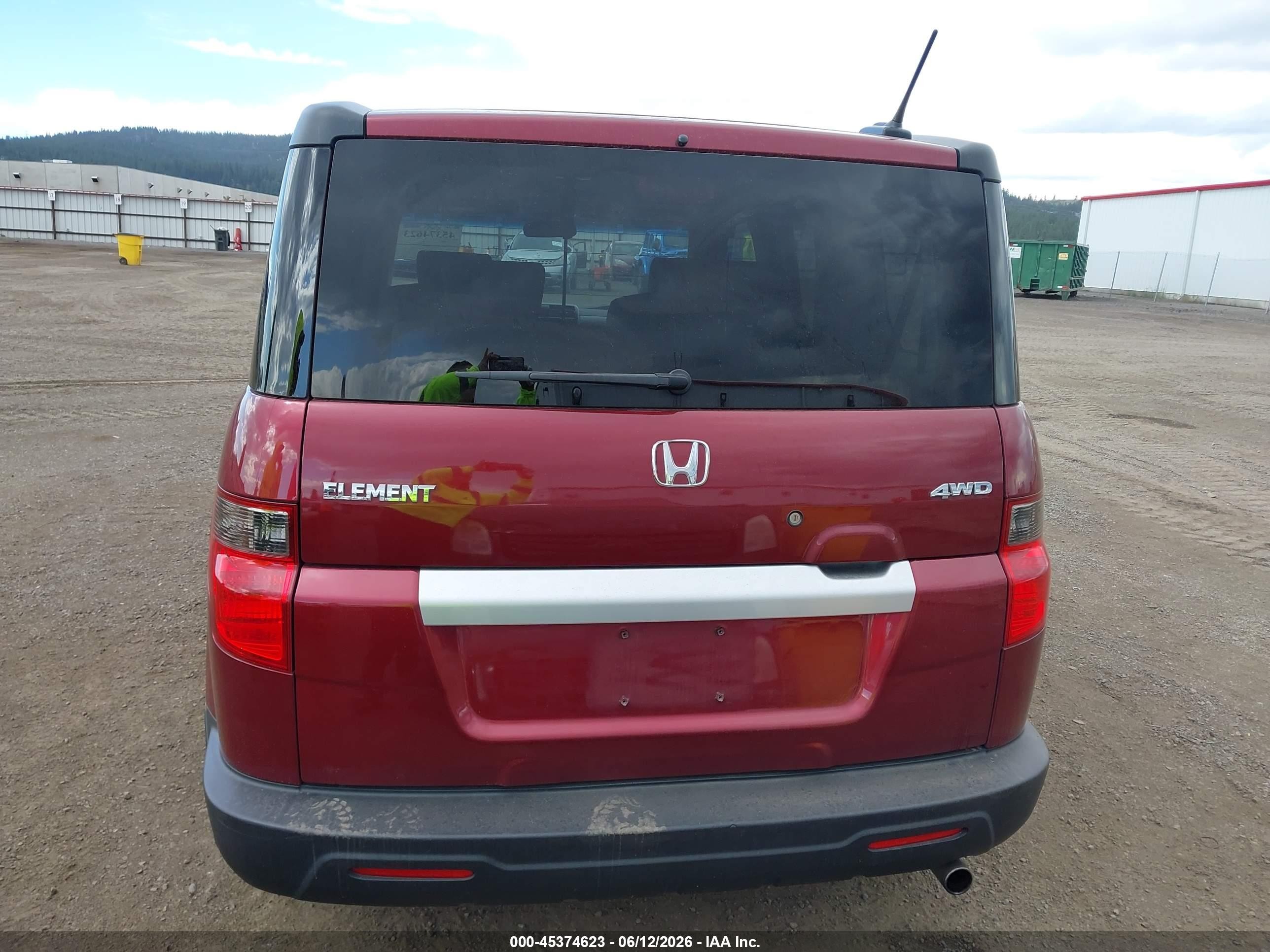 2010 Honda Element Ex Burgundy vin: 5J6YH2H7XAL008867