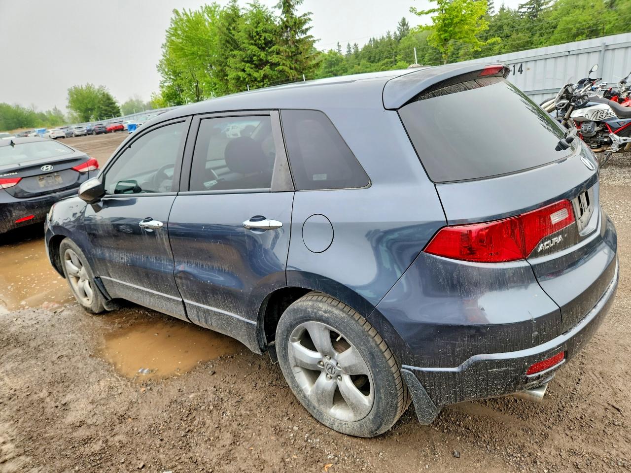2007 Acura Rdx Gray vin: 5J8TB18237A003368